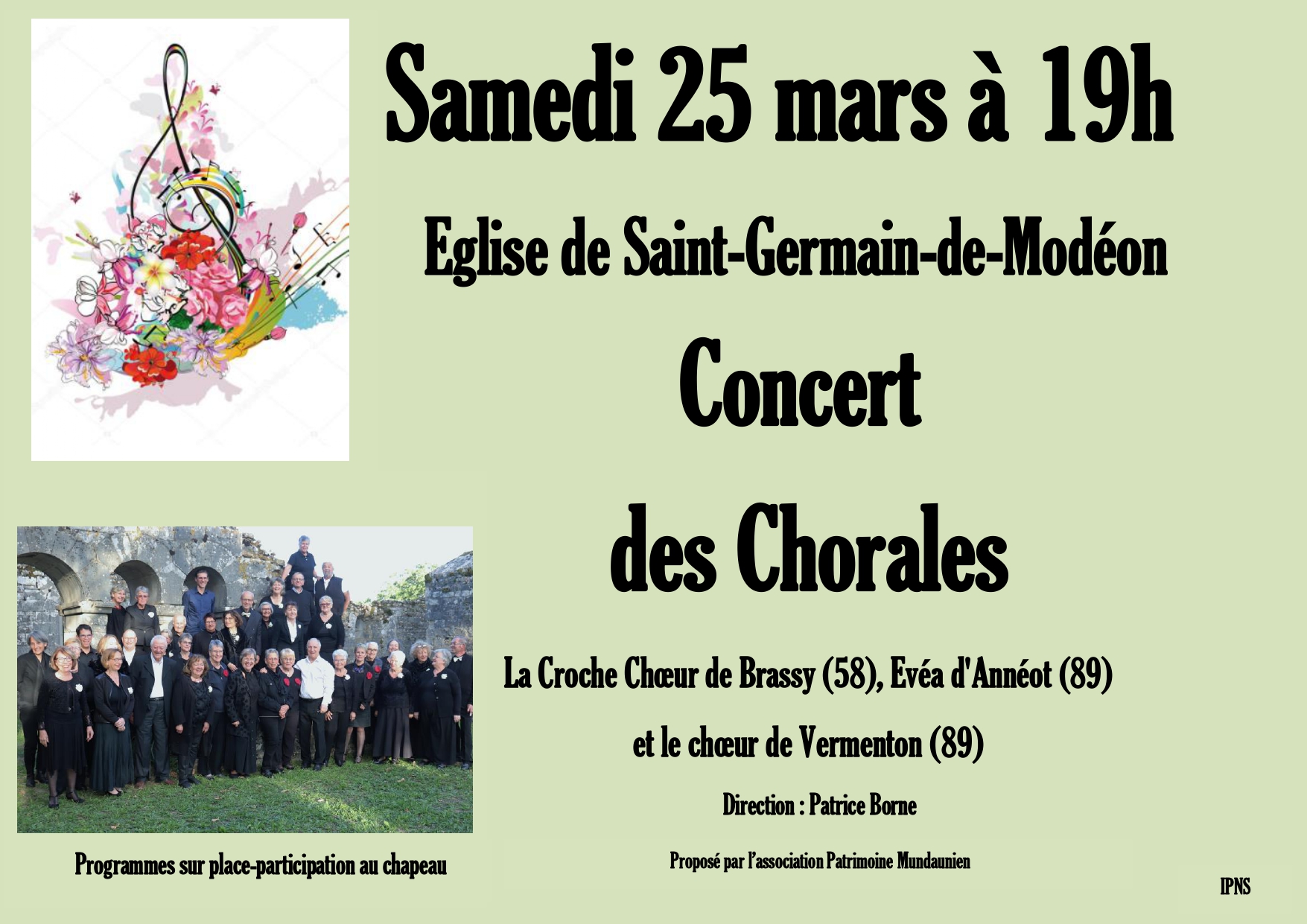 St-Germain-de-Modeon-Concert des chorales du 25 mars 2023