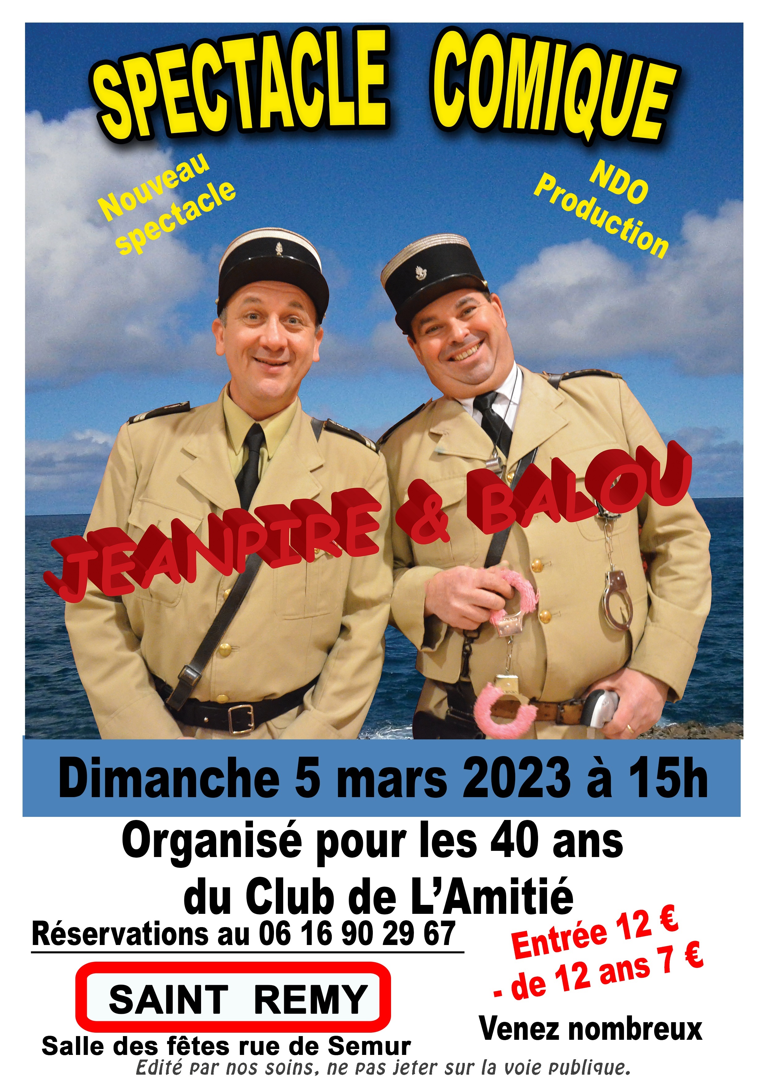 spectacle comique