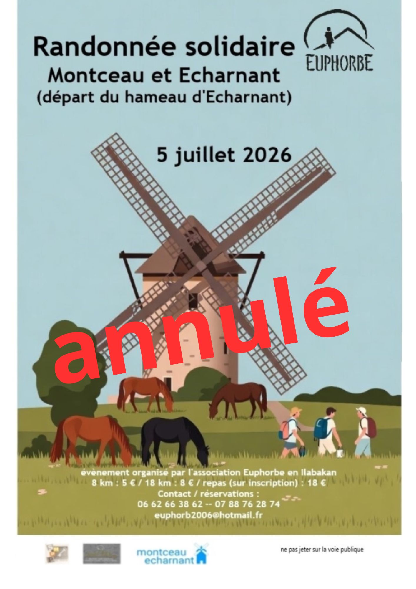 ANNULÉ- Randonnée solidaire- Montceau et Echarnant