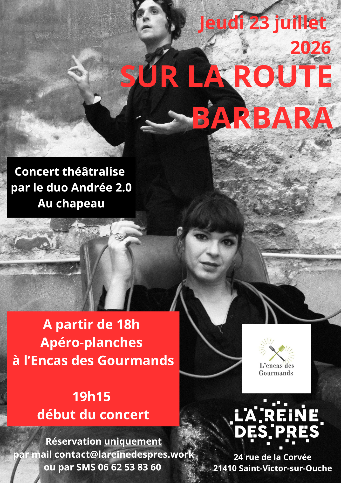 Concert théâtralisé "Sur la route, Barbara"