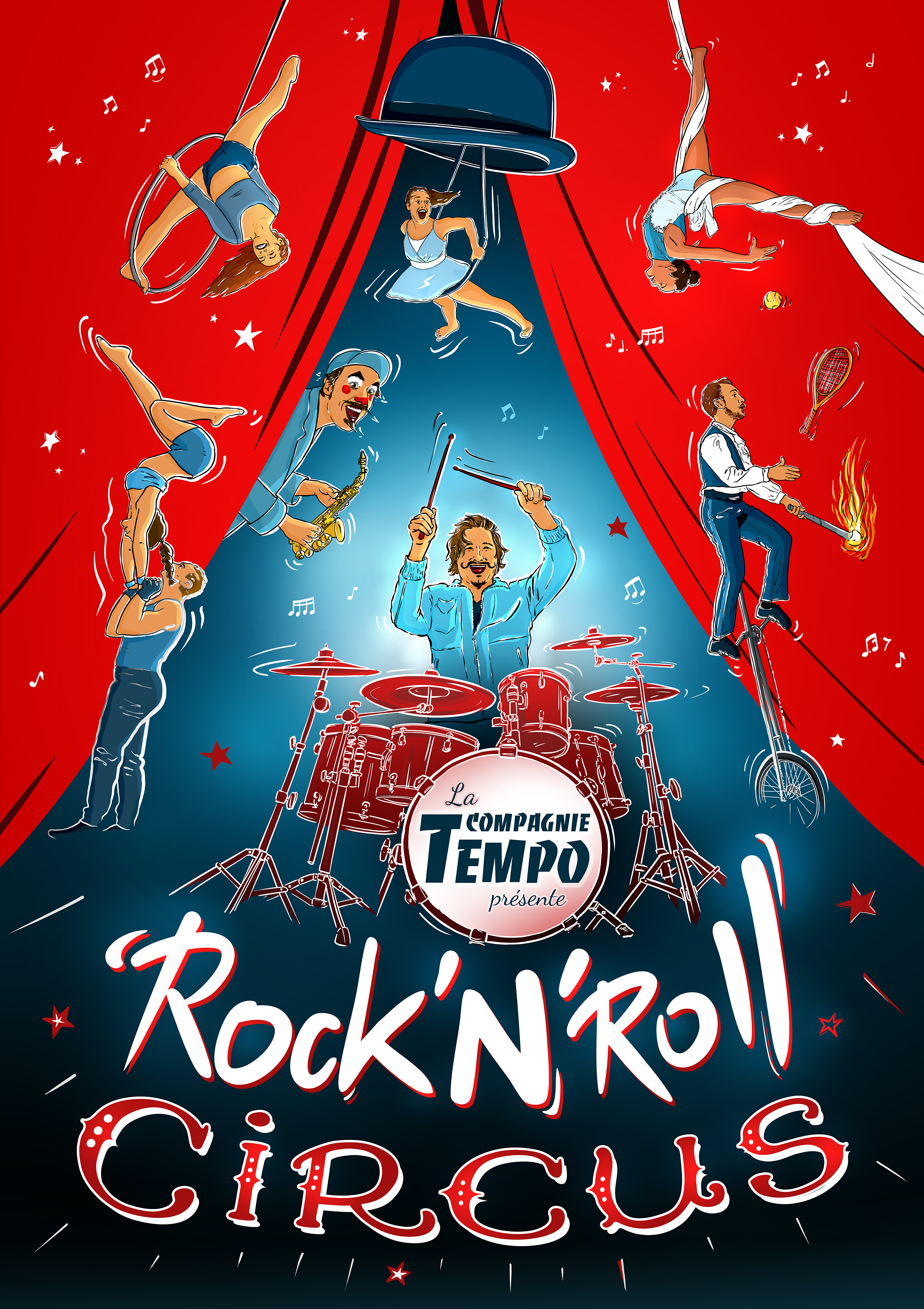 Affiche du spectacle Rock'n'Roll Circus
