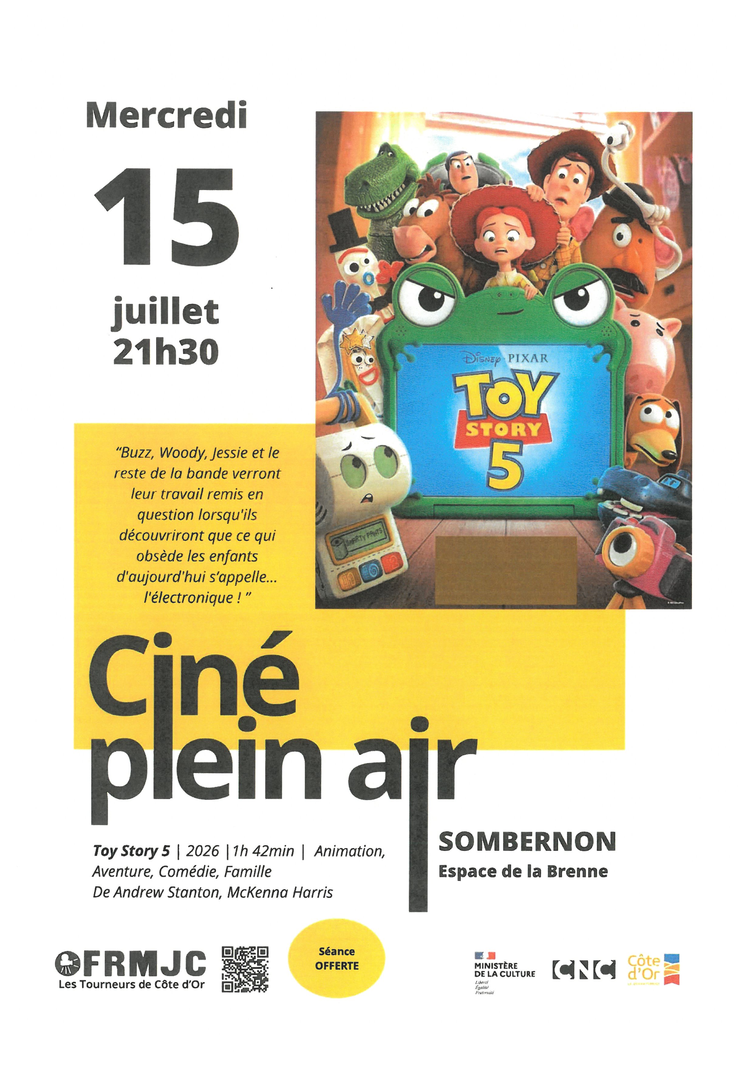 Séance de cinéma en plein air - Toy Story 5