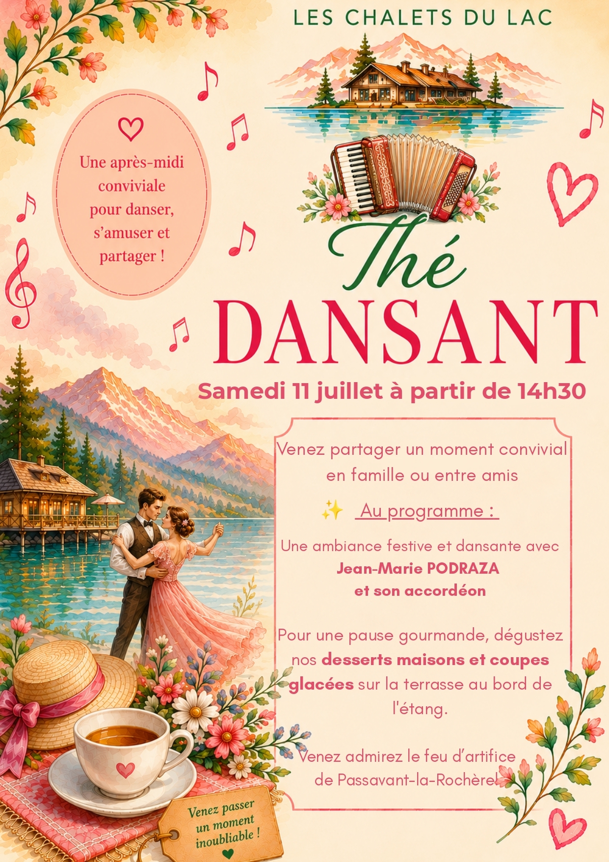 Thé dansant aux Chalets du lac
