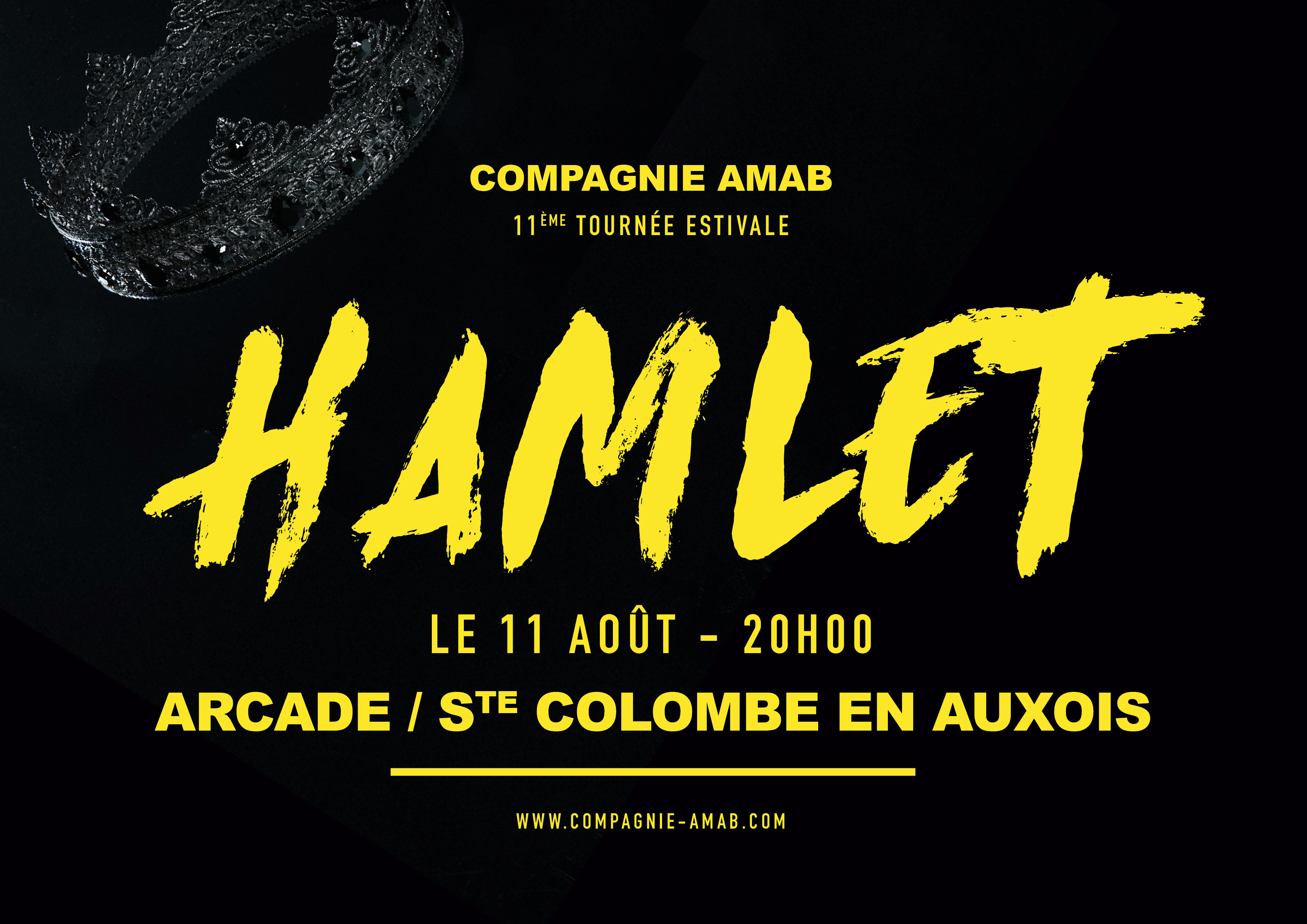 Théâtre de plein-air à ARCADE / Château de Ste Colombe - HAMLET de Shakespeare par la compagnie AMAB