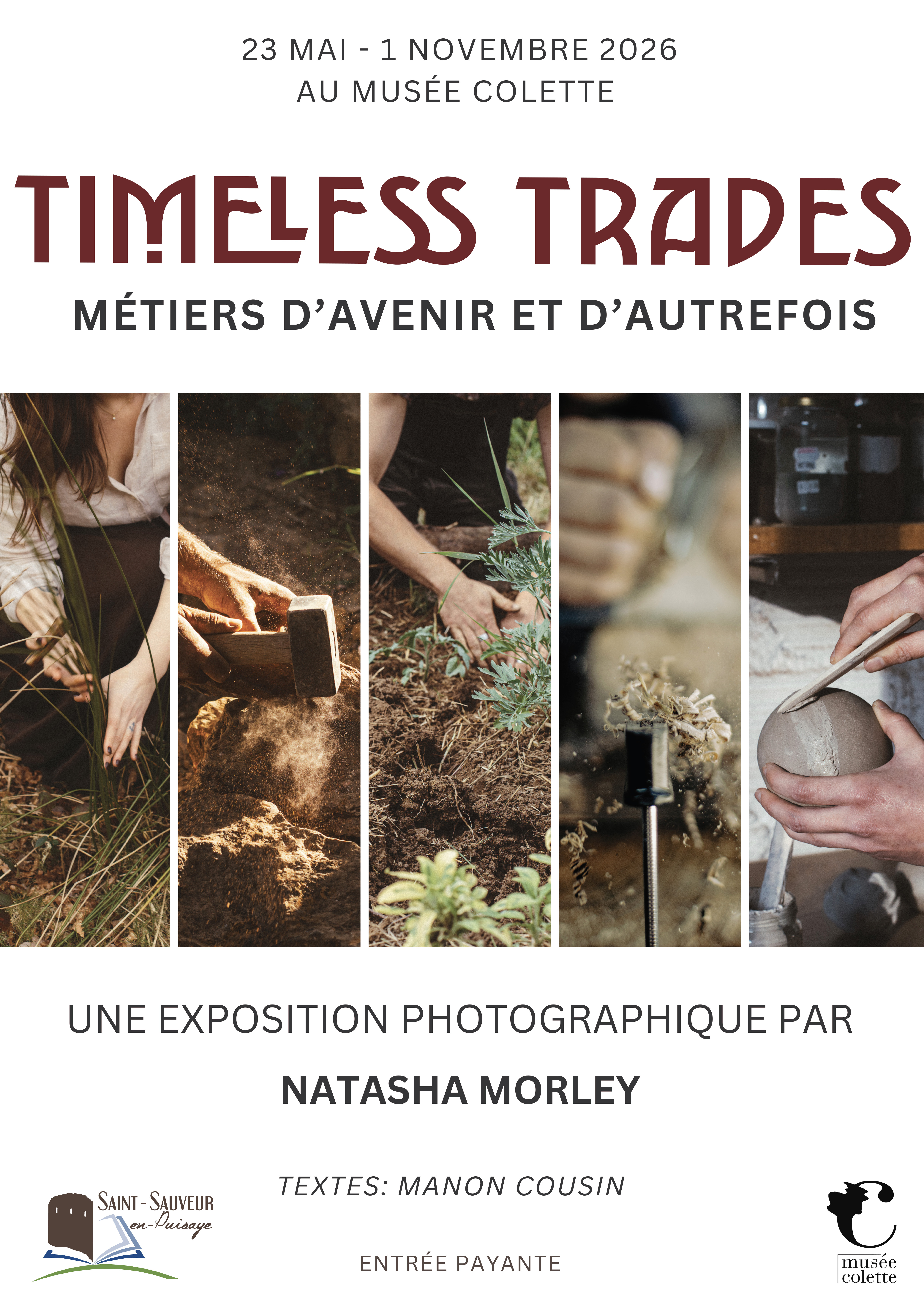 Exposition : « Timeless Trades. Métiers d'avenir et d'autrefois. »