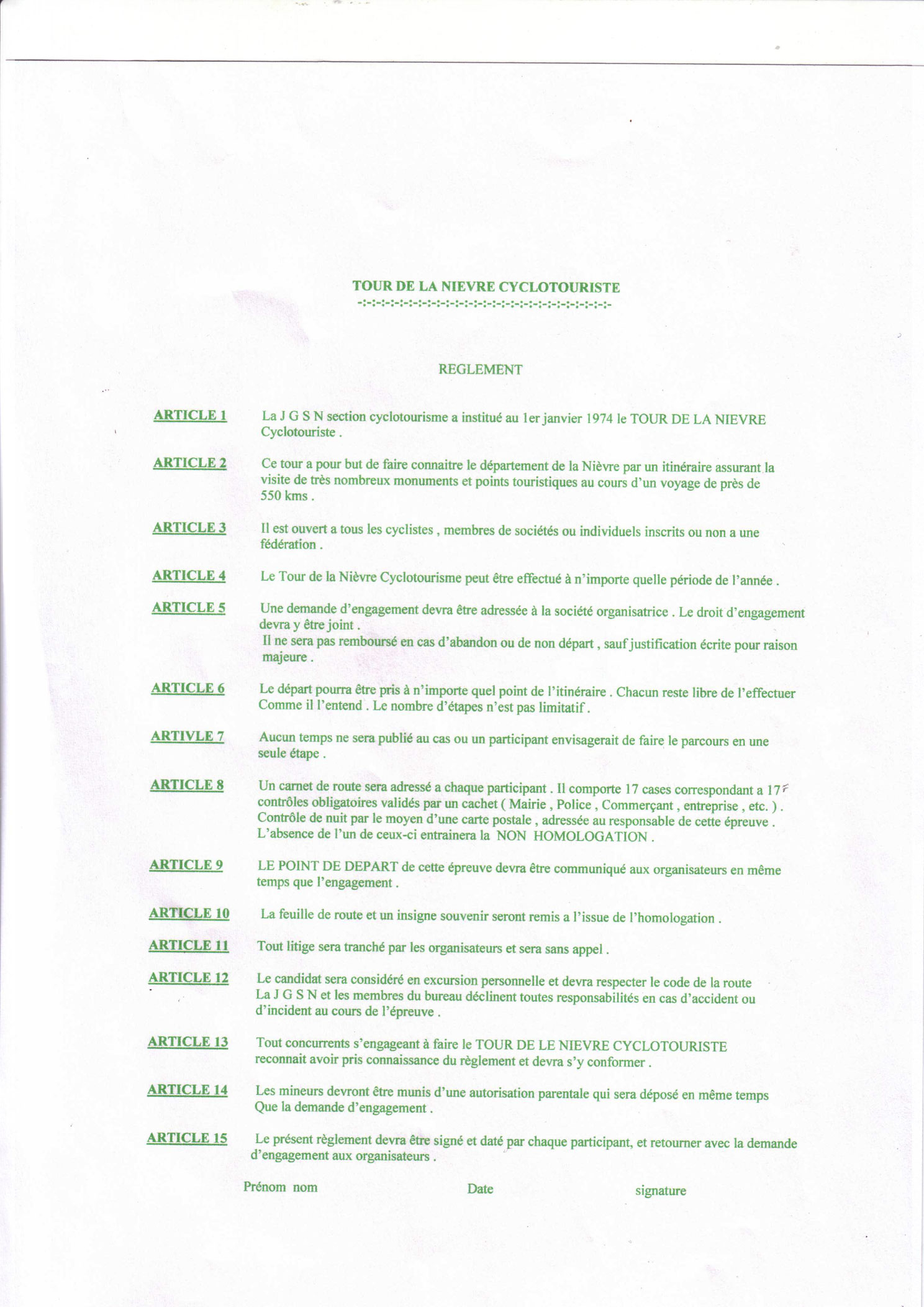 Randonnée le Tour de la Nièvre à vélo