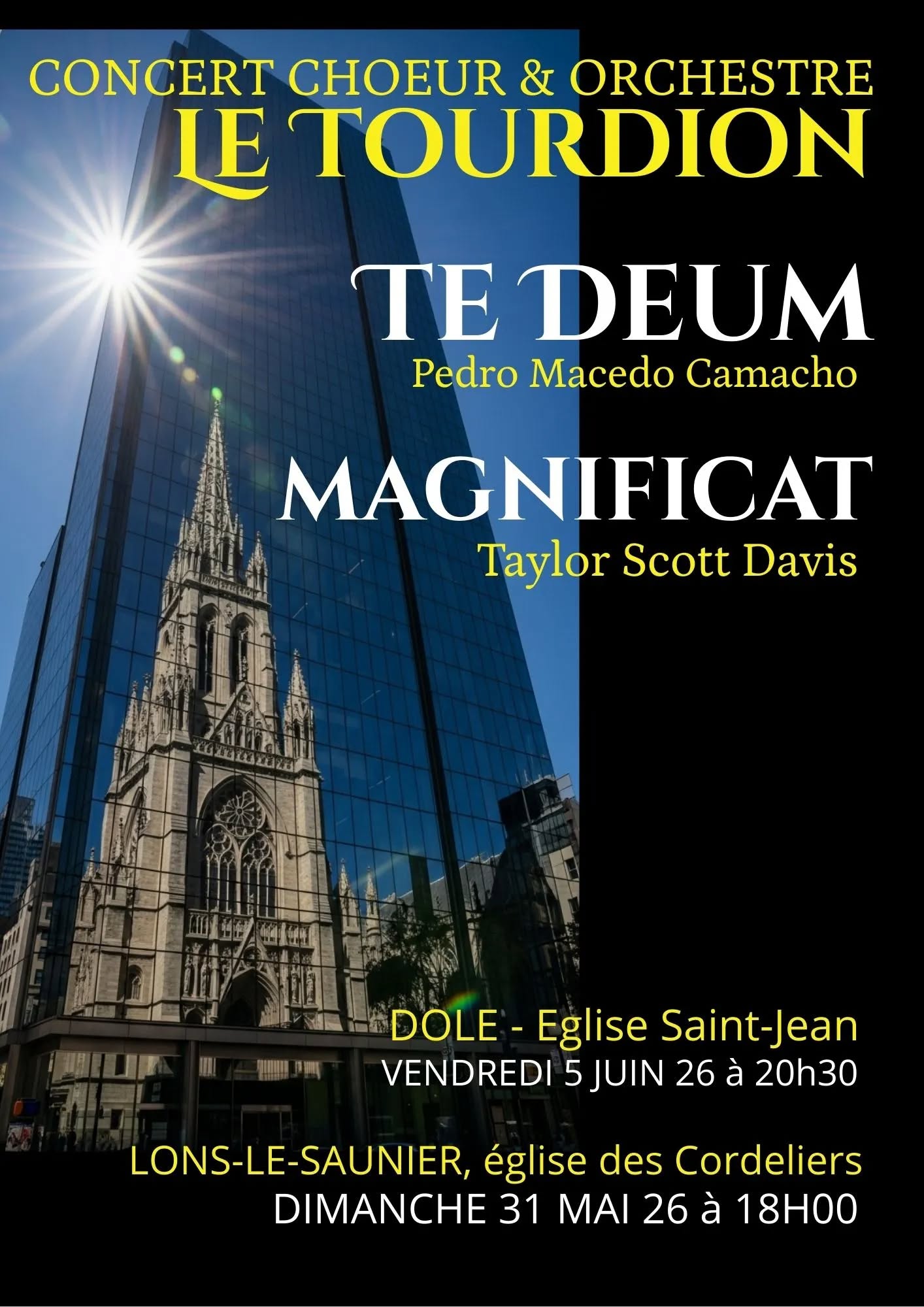 Concert le Tourdion - Te Deum Magnificat — visuel événement