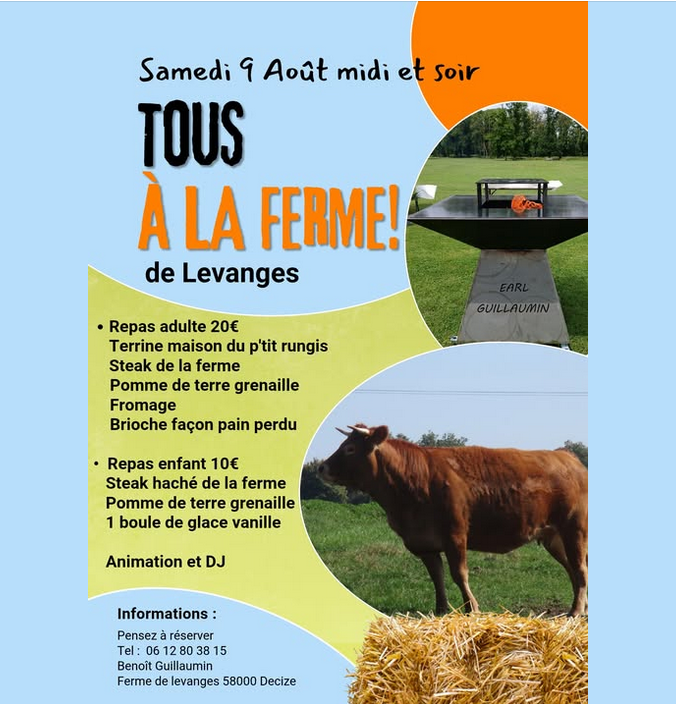 Tous à la ferme 9 août - Cossaye