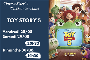 Film "TOY STORY 5" au CINEMA SELECT à PLANCHER-les-MINES