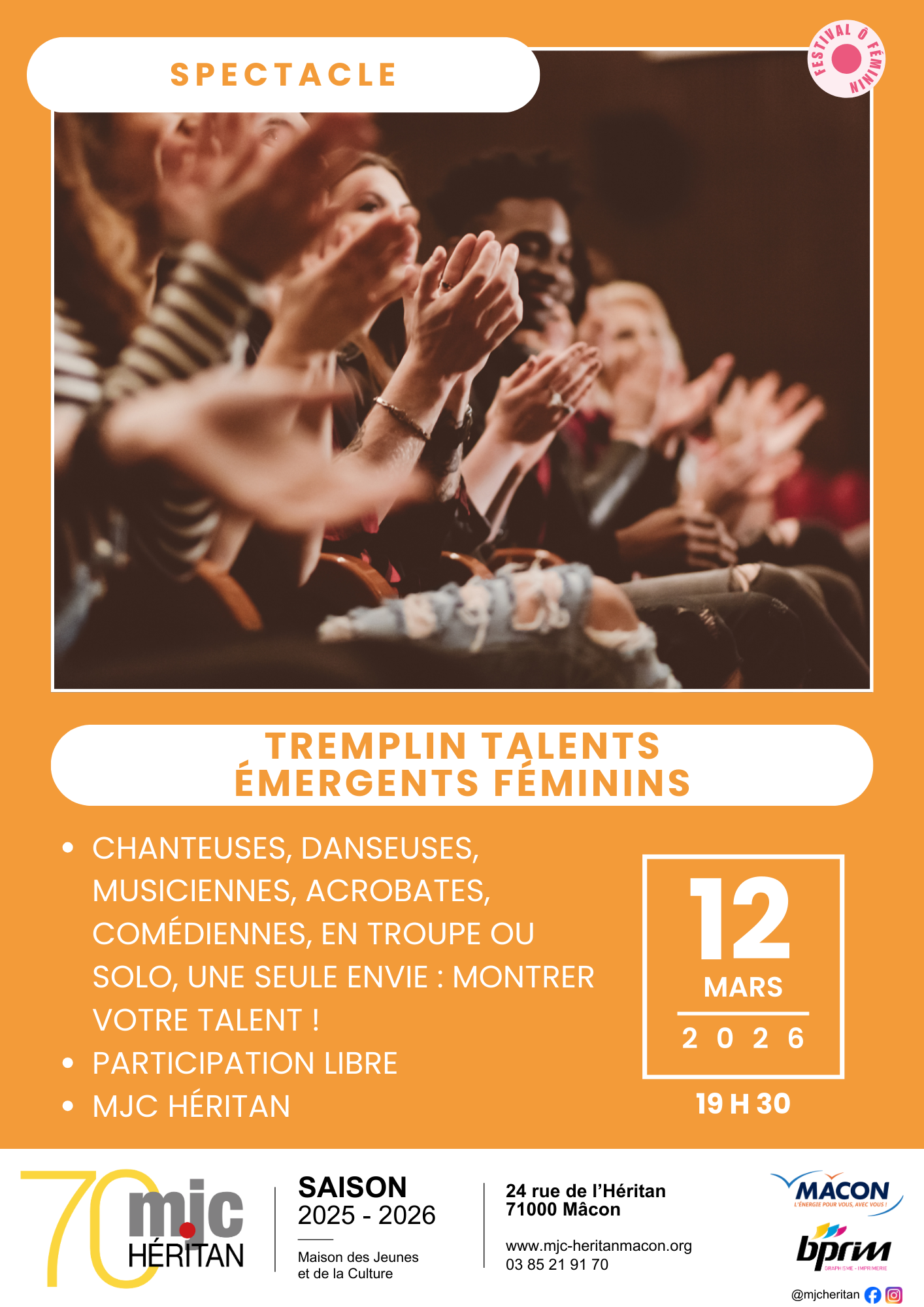 Tremplin talents émergents féminins