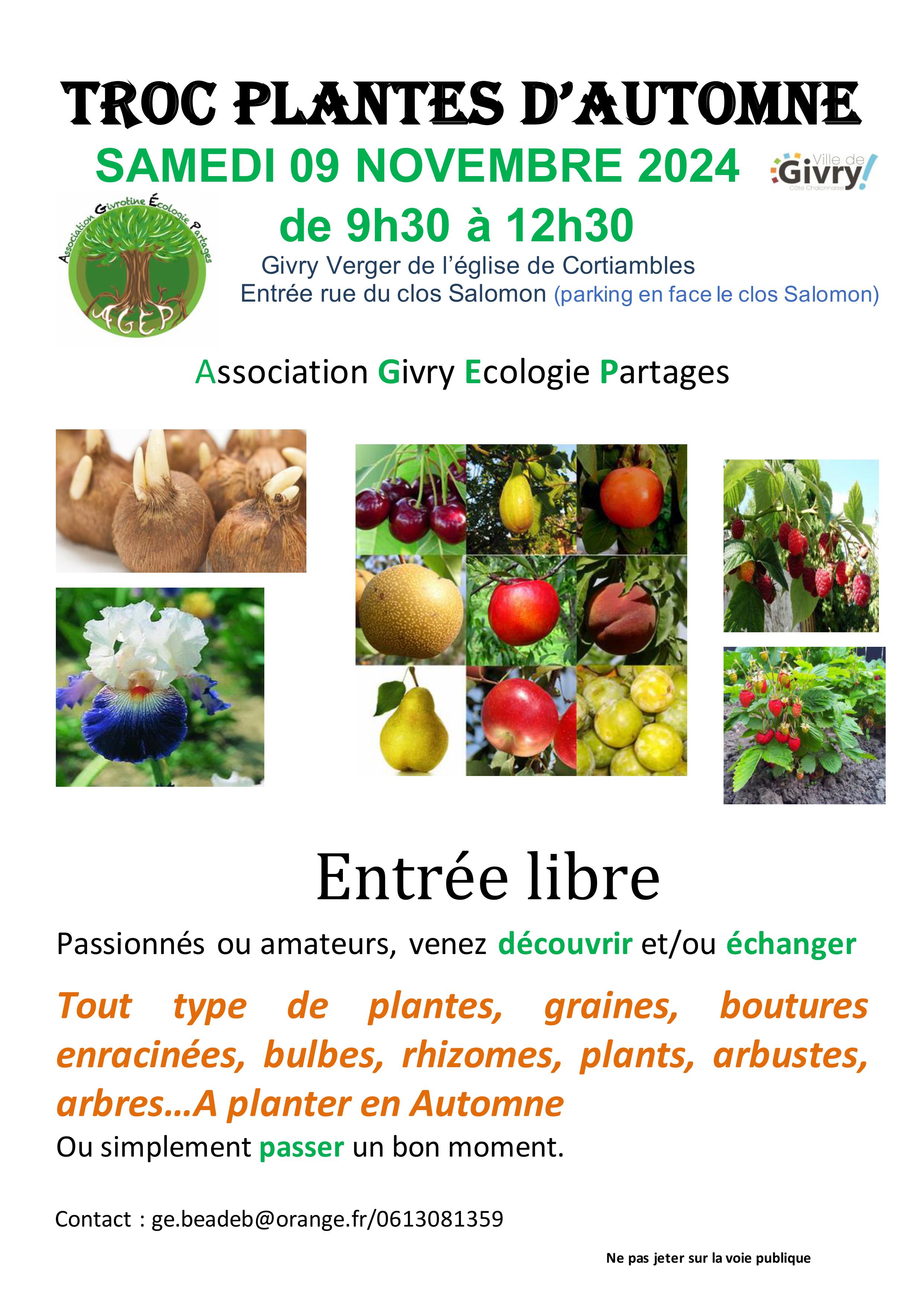 TROC PLANTES D'AUTOMNE