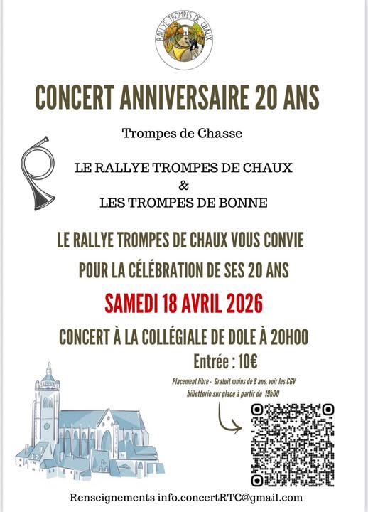 Concert des 20 ans — visuel événement