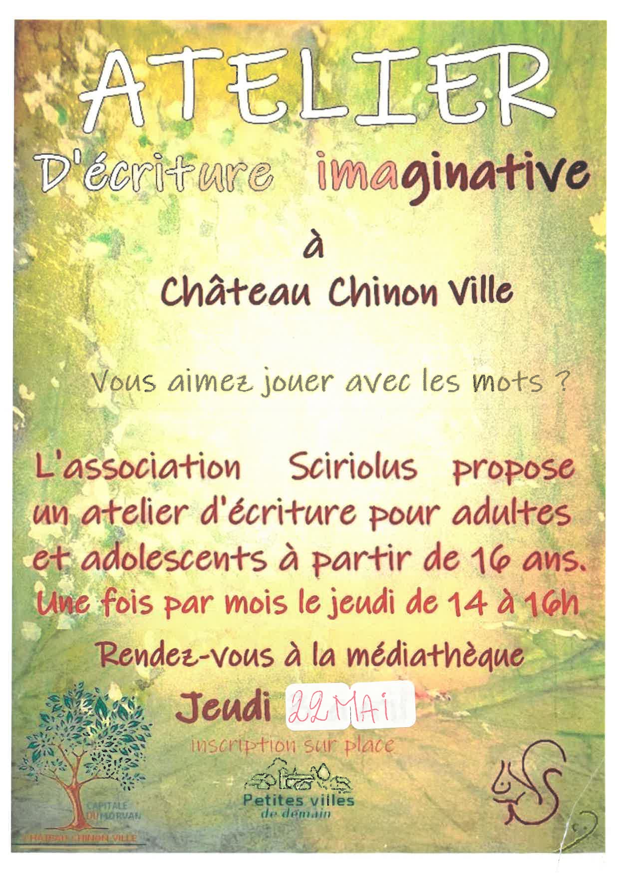 Atelier d’écriture imaginative
