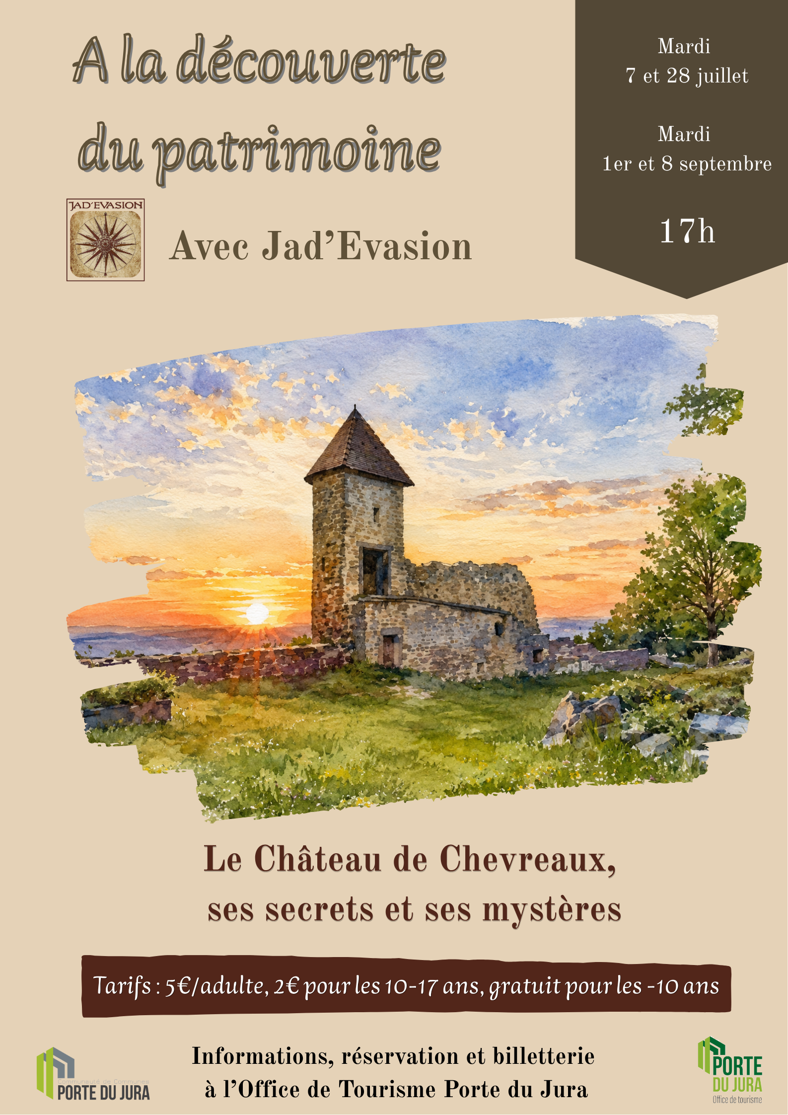 Visite guidées par Jad'évasion Château de Chevreaux
