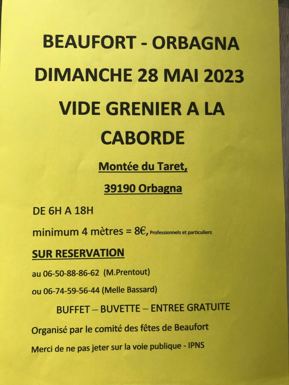 VIDE GRENIER