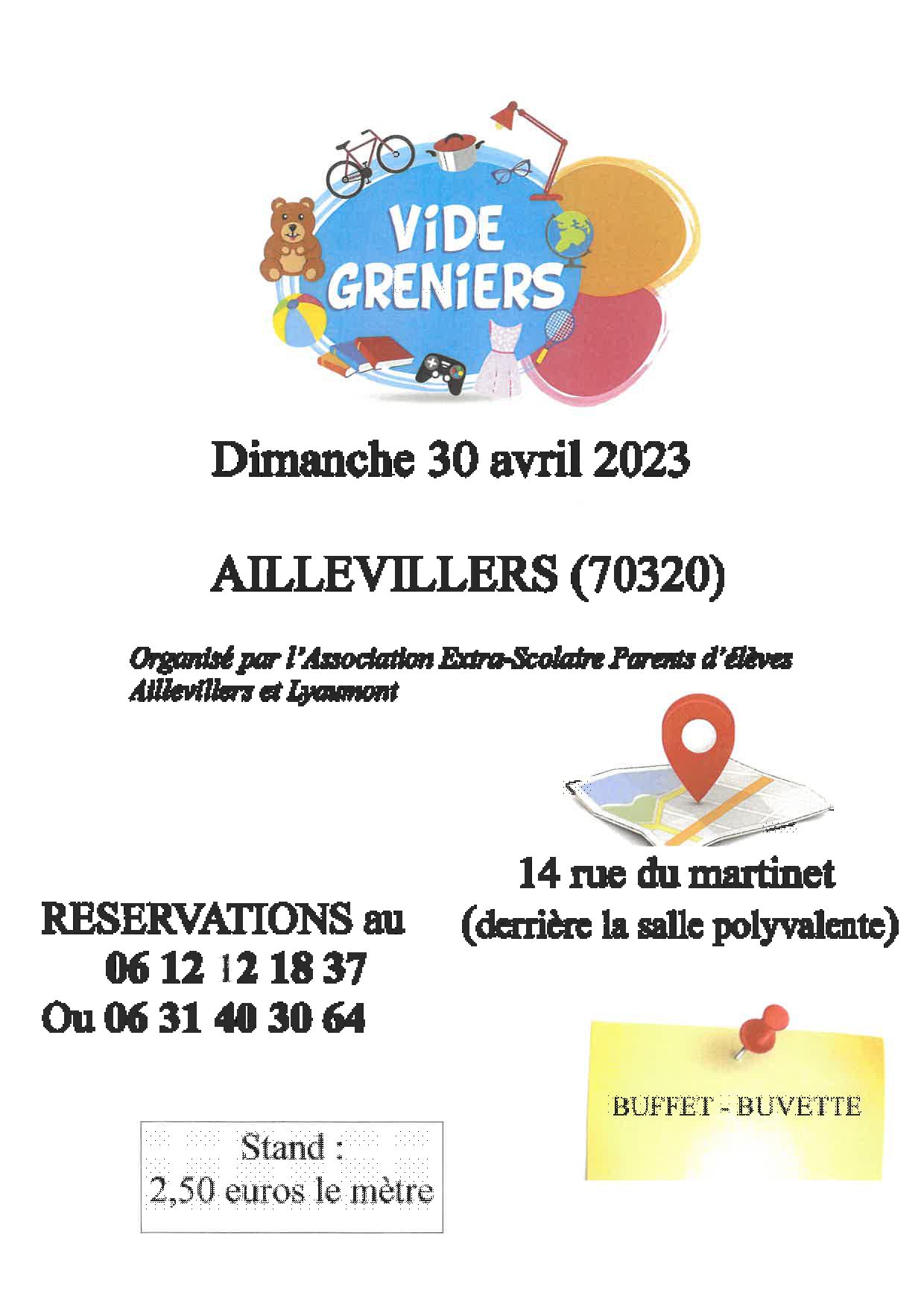 VIDE GRENIER AESPEAL 2023