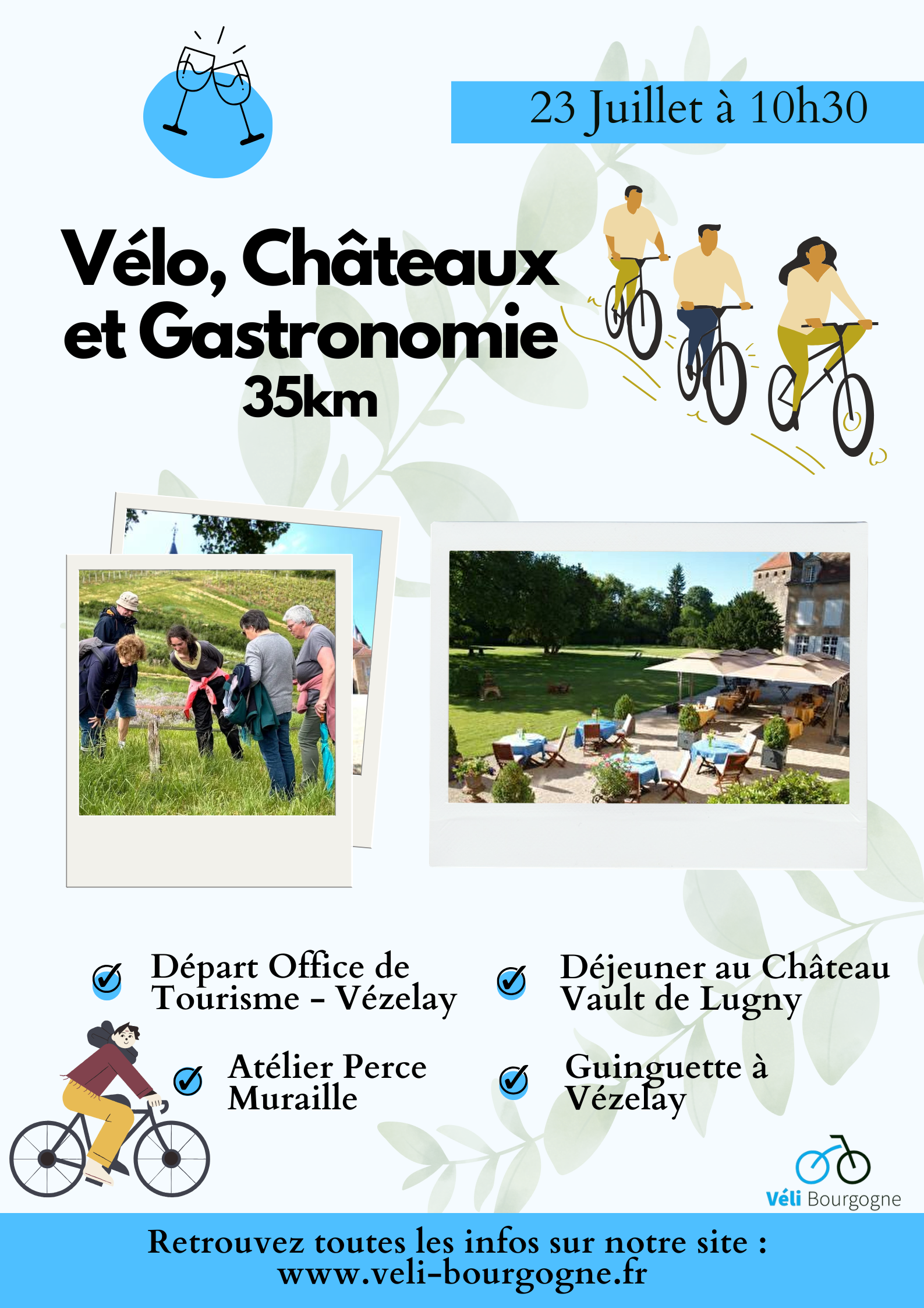 Vélo, Châteaux et Gastronomie