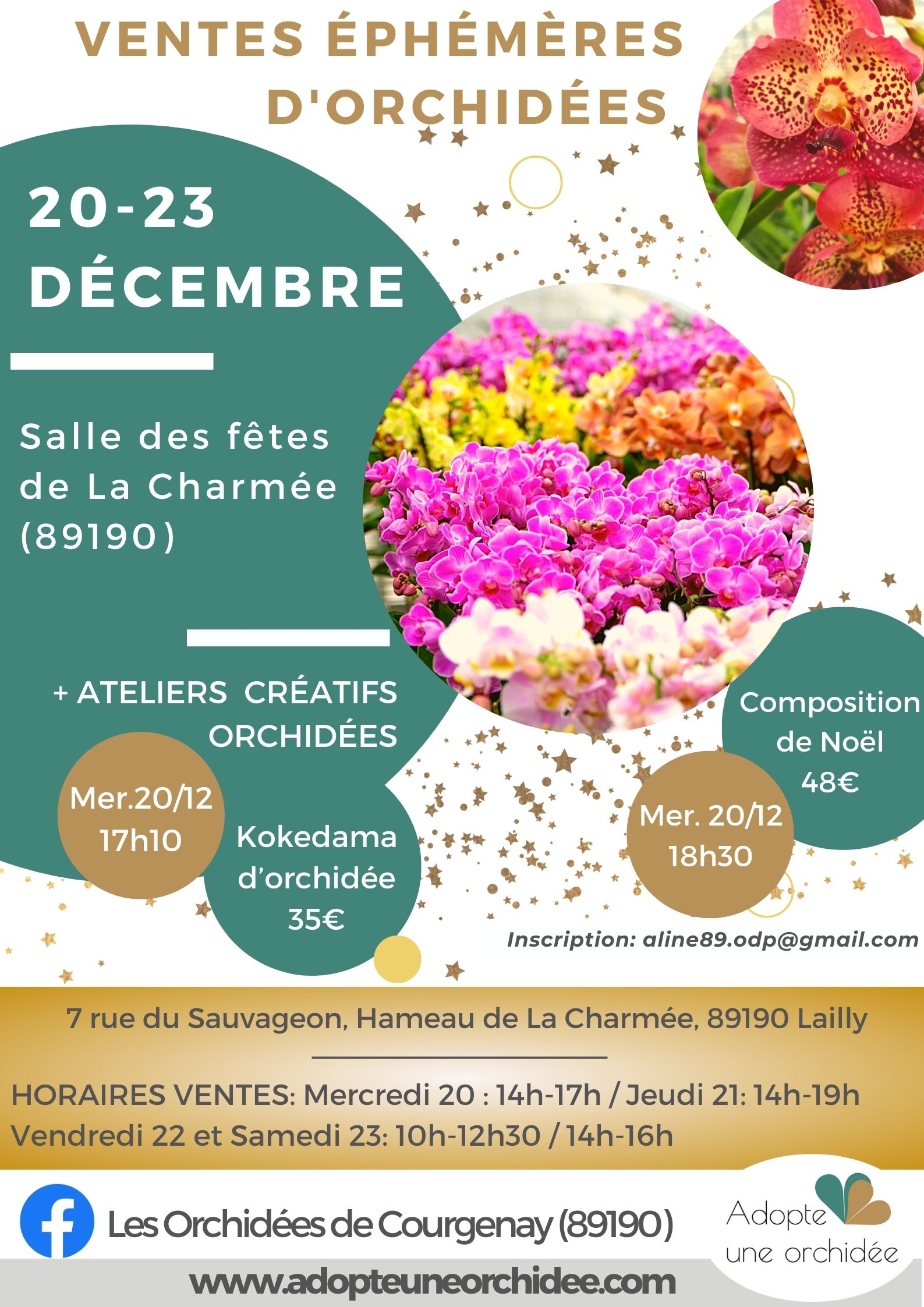 Affiche Atelier d'Art et Peinture Raffinée / Classe Vert Foncé et Marron - 1