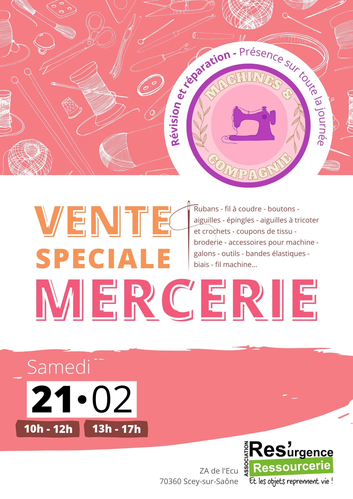 Vente spéciale mercerie