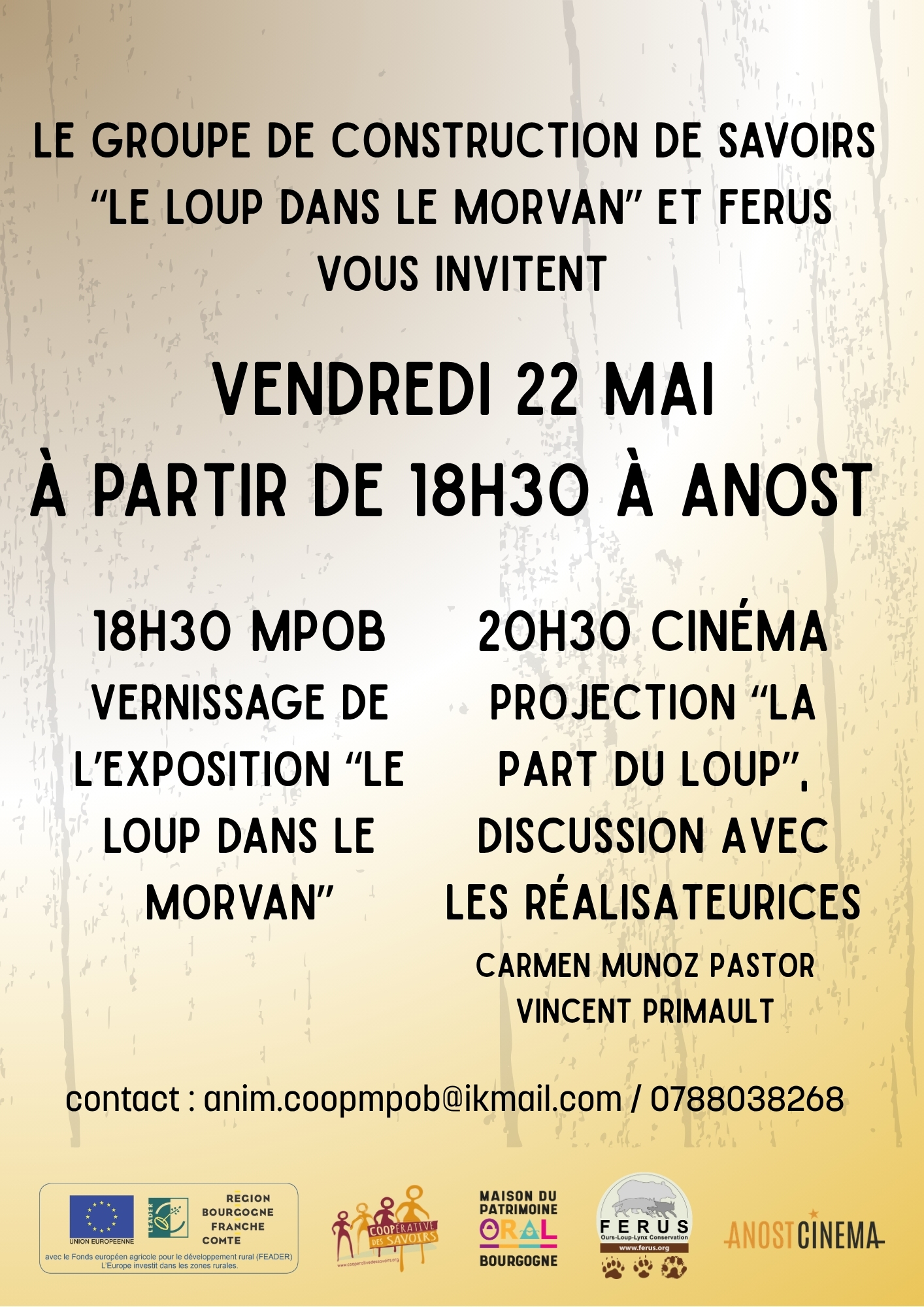 Inauguration Exposition temporaire «Le Loup dans le Morvan»