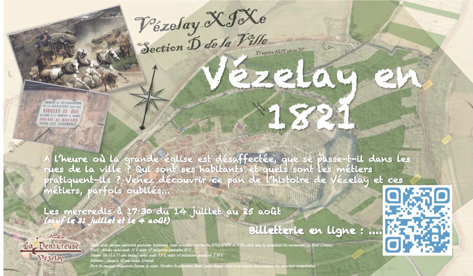 Vezelay 1821 Affiche - Crédits :CGF