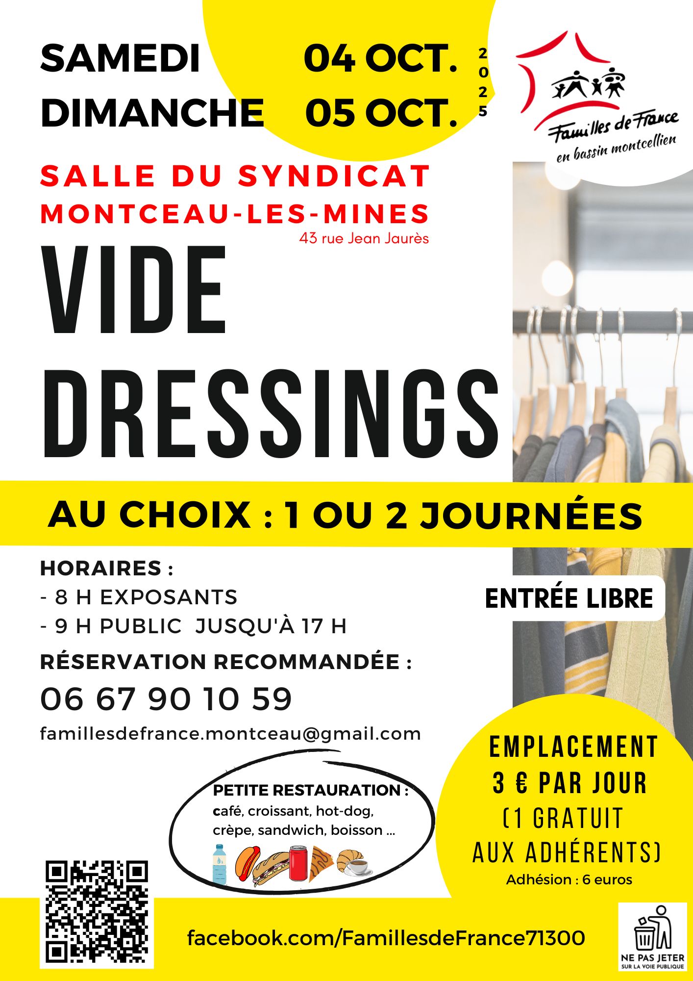 Vide-dressings octobre 2025
