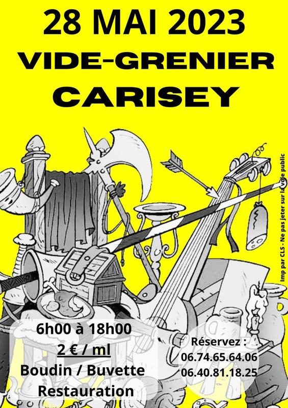 Vide-grenier Carisey 28 mai