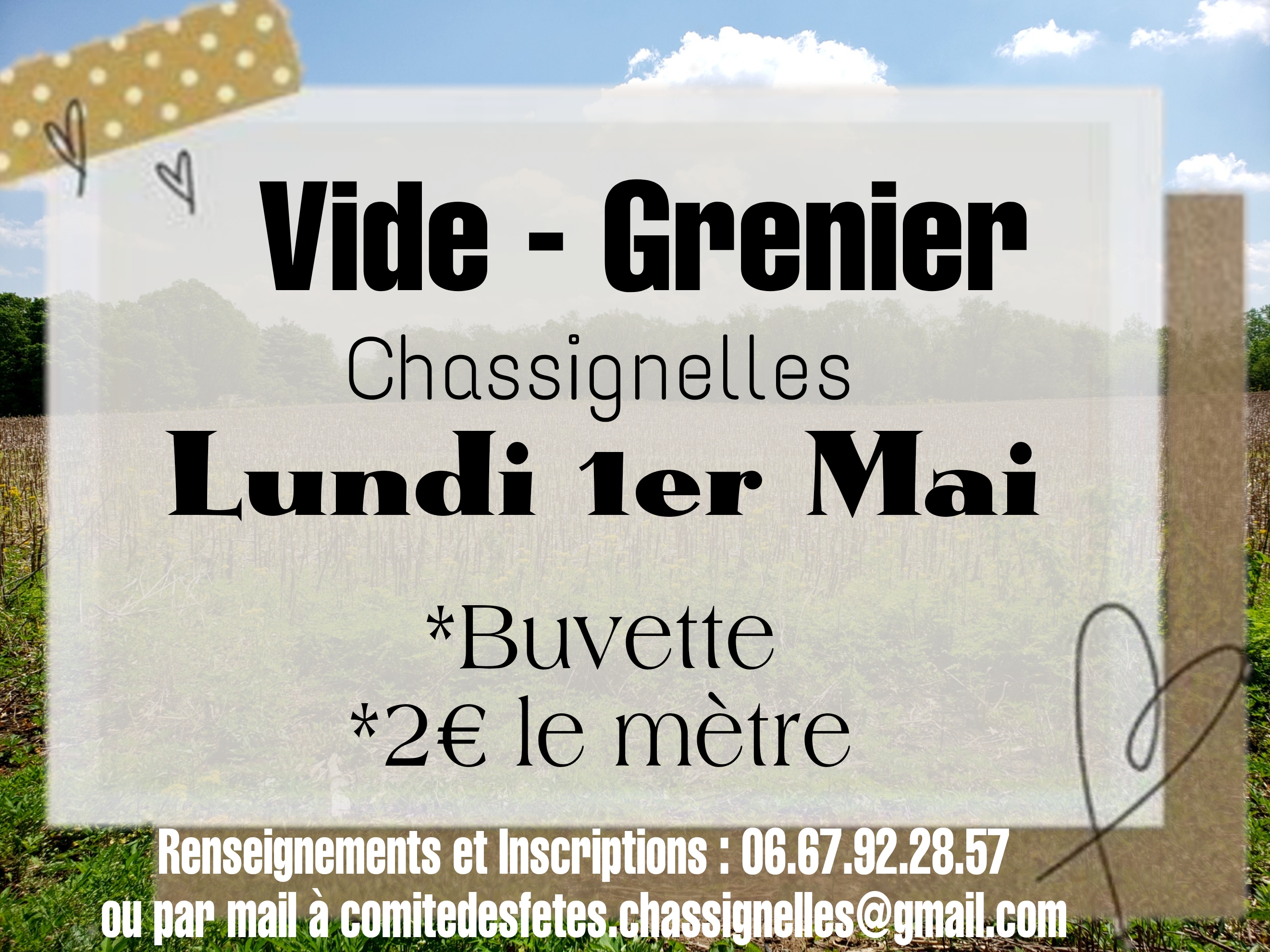 Vide-grenier Chassignelles 1er mai