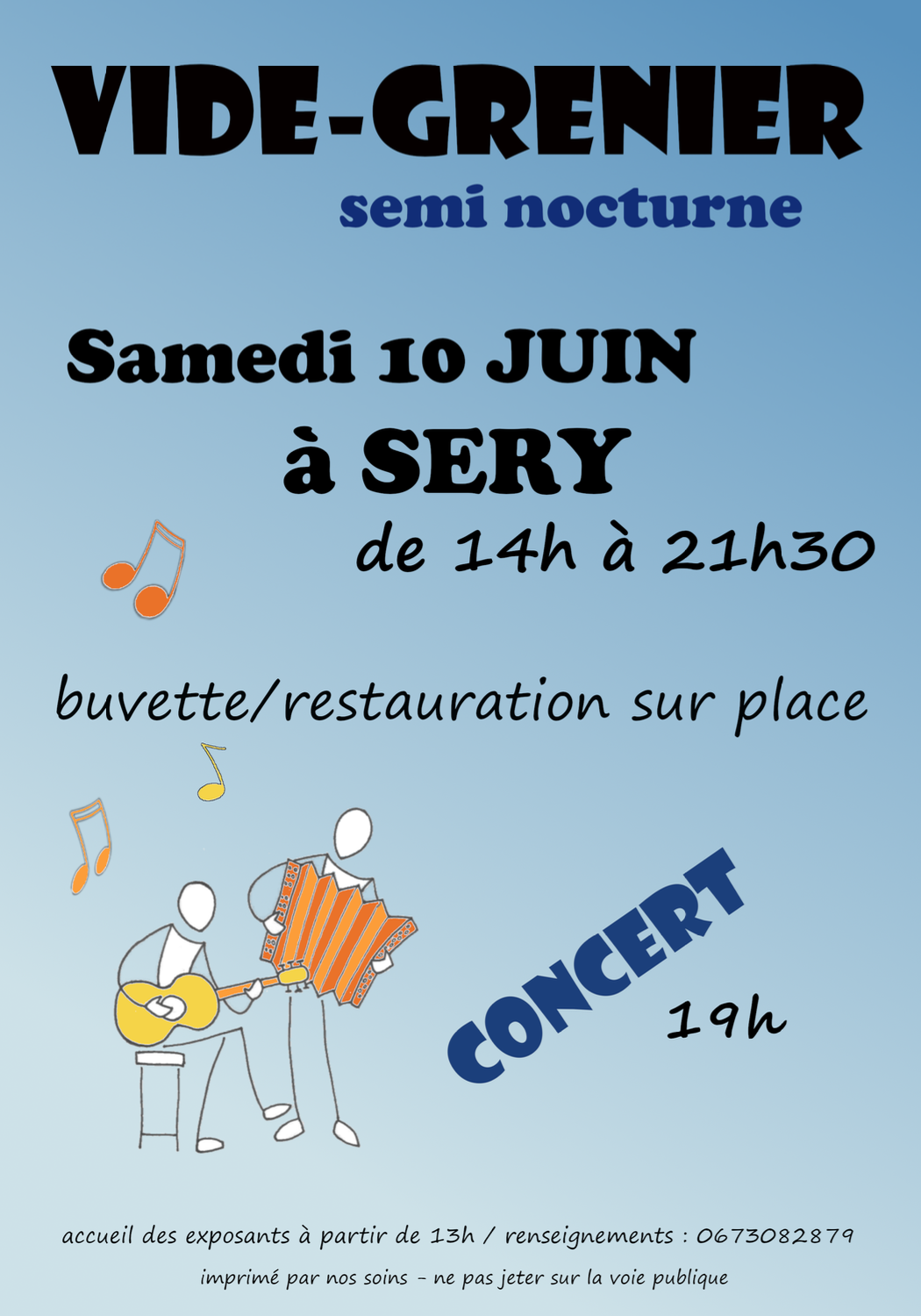 Vide-grenier Sery 10 juin
