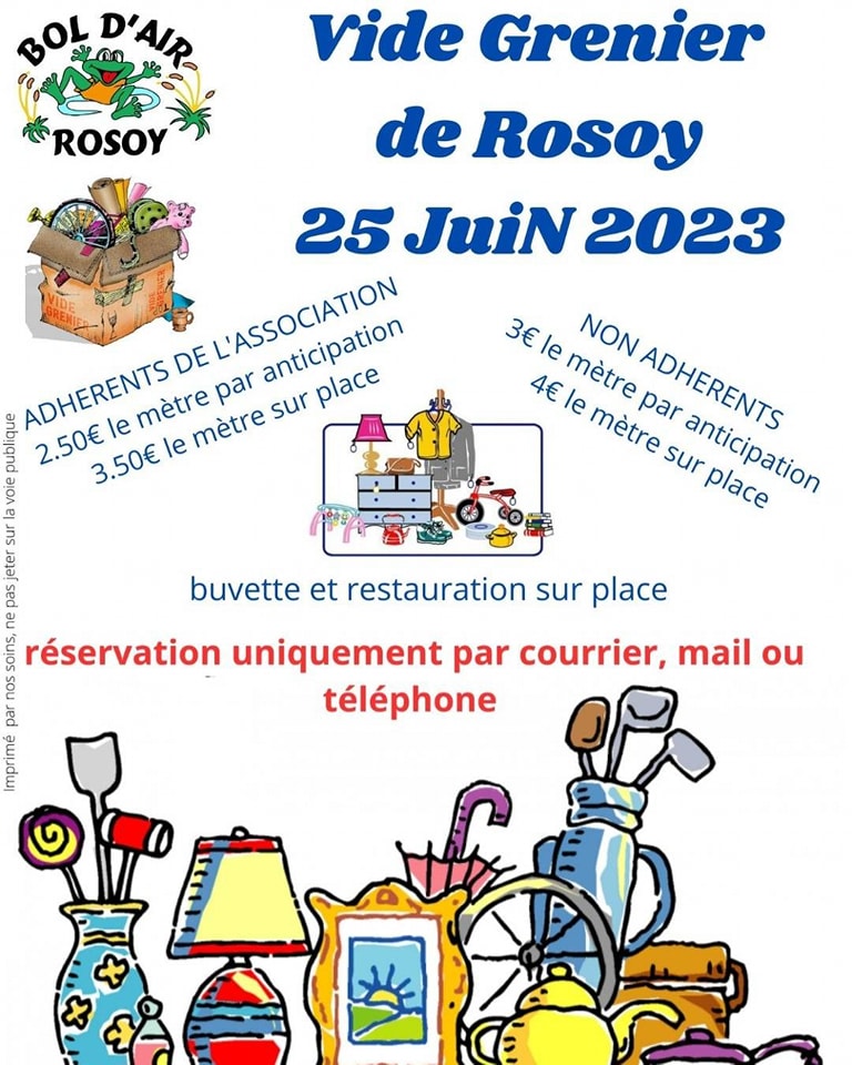 Vide grenier à Rosoy