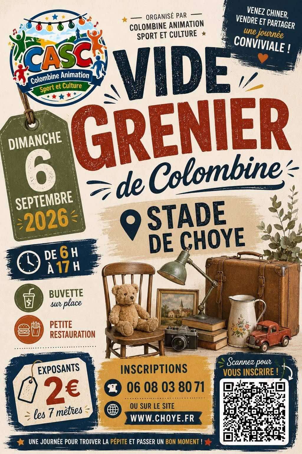 Vide-grenier à Colombine (Choye)