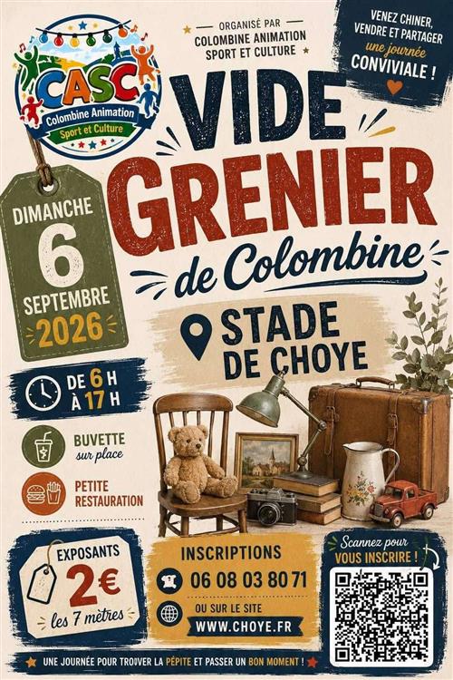 Vide-grenier à Colombine (Choye)