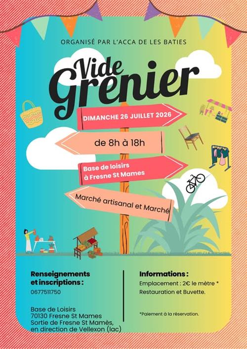 Vide-grenier – Fresne‑Saint‑Mamès