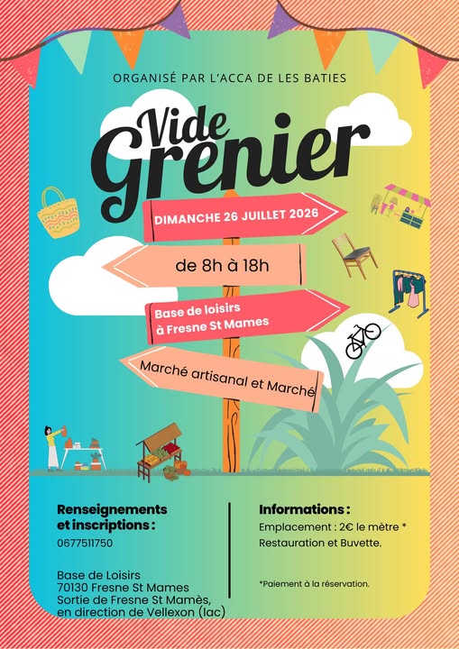 Vide-grenier – Fresne‑Saint‑Mamès