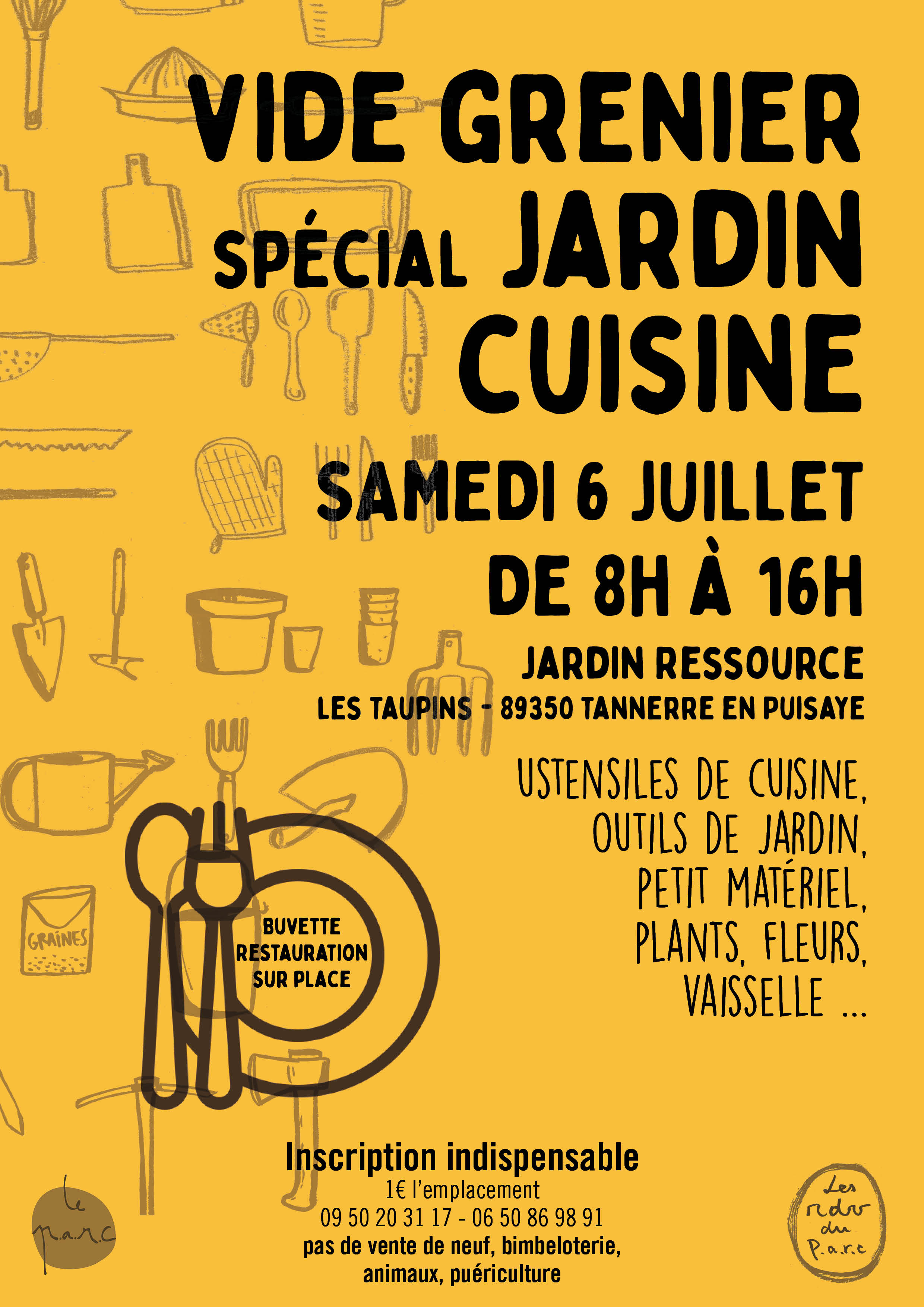 Vide grenier spécial jardin cuisine