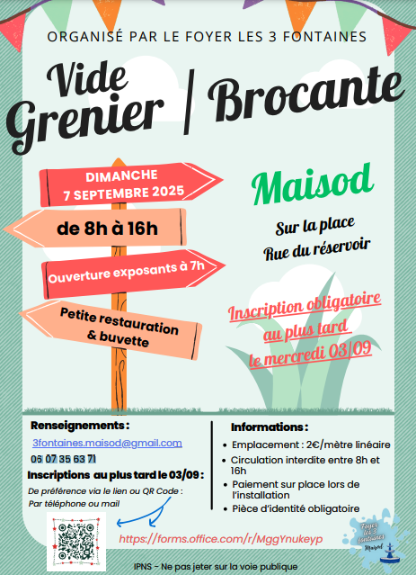 Vide grenier maisod
