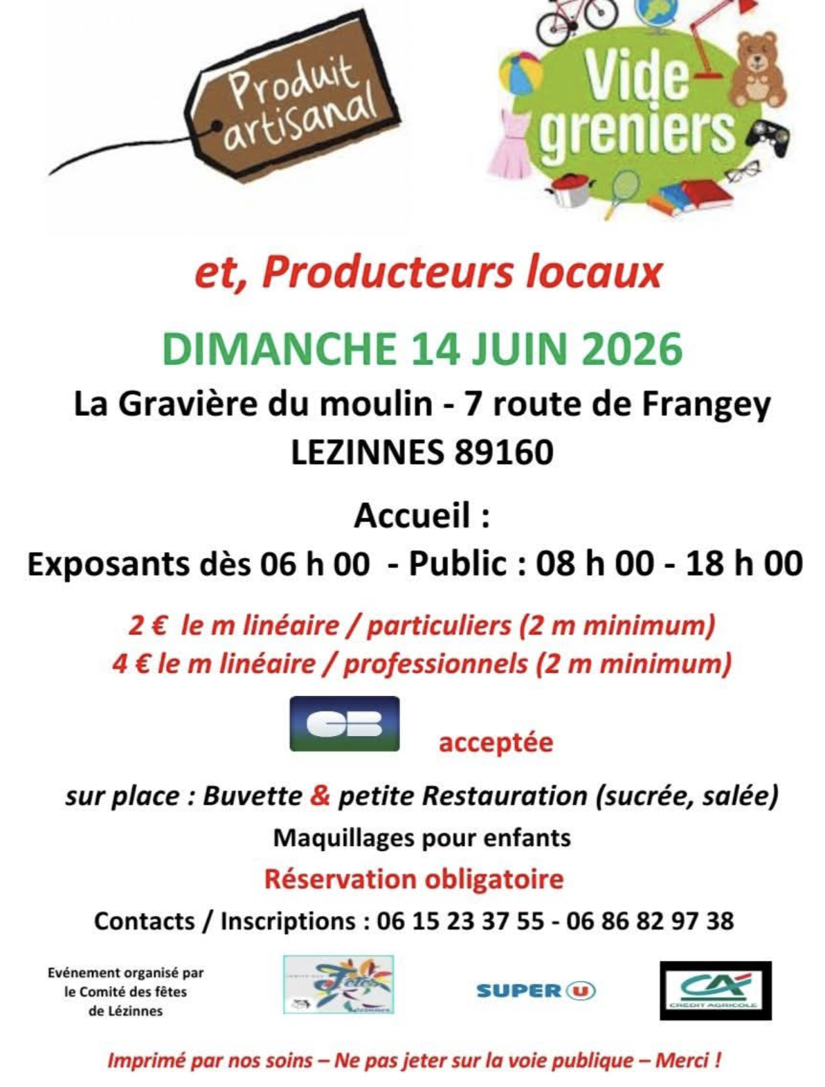 Vide-greniers et producteurs locaux