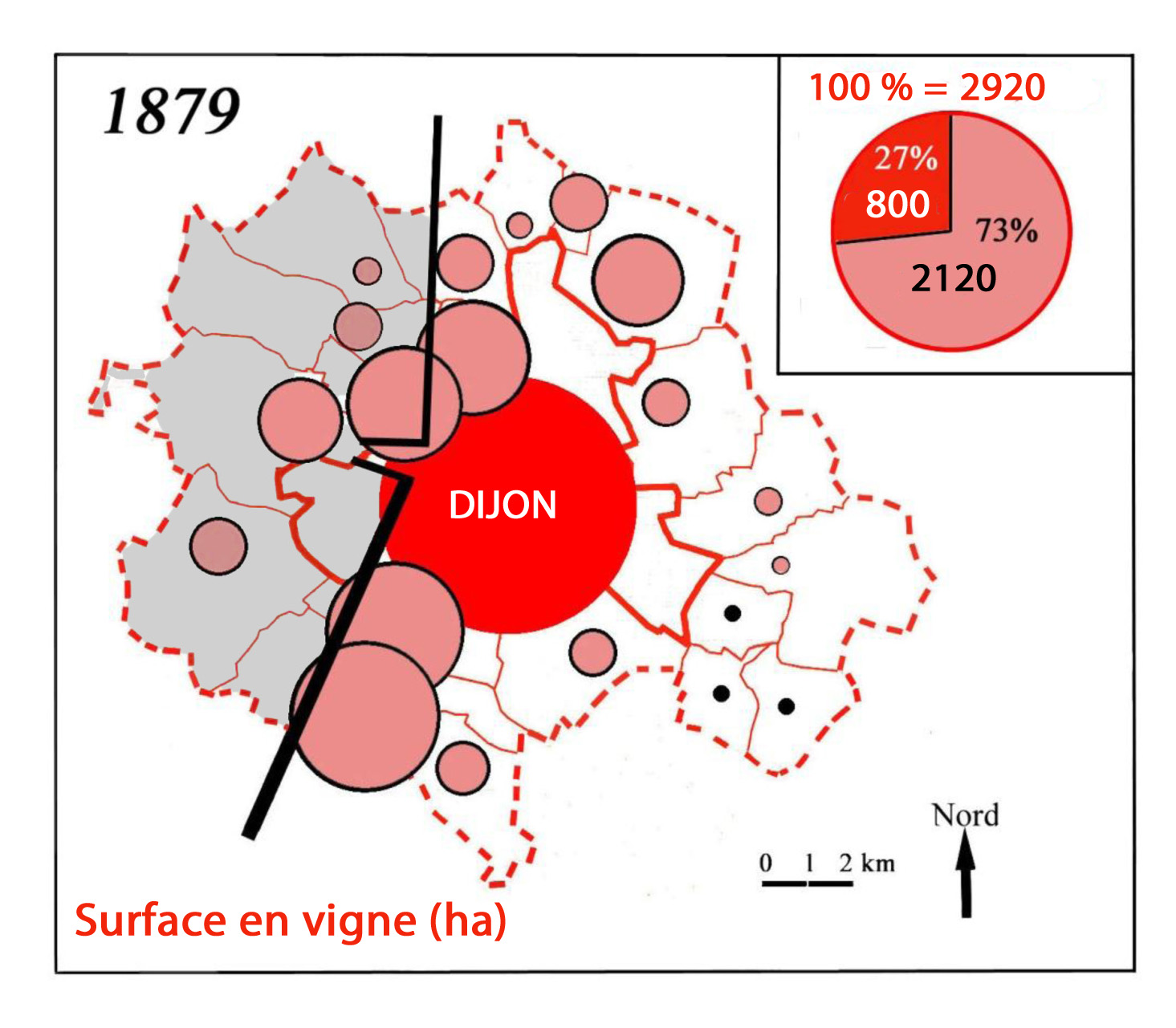 Vignoble de Dijon et de sa Banlieue en 1879