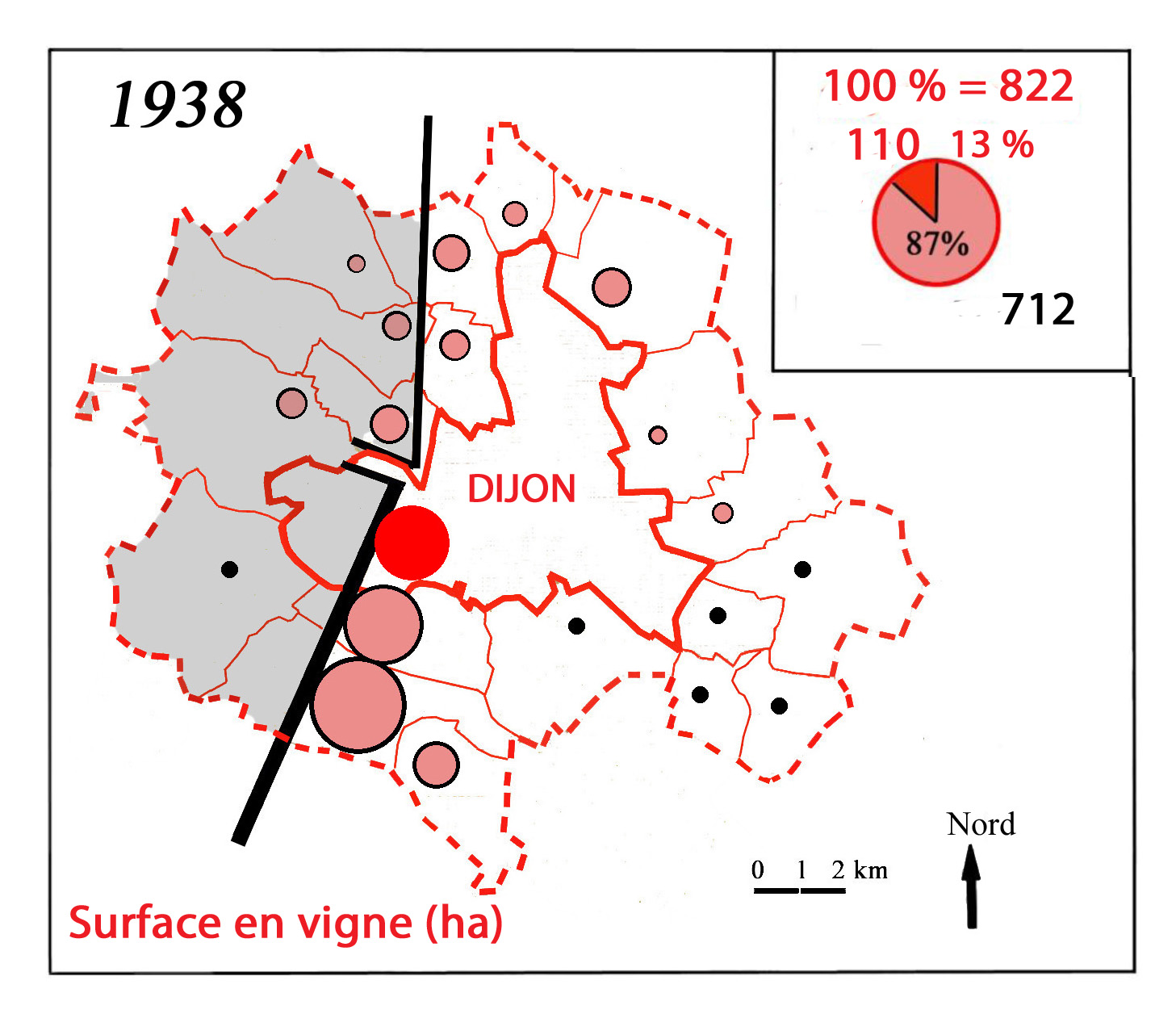 Vignoble de Dijon et de sa Banlieue en 1938
