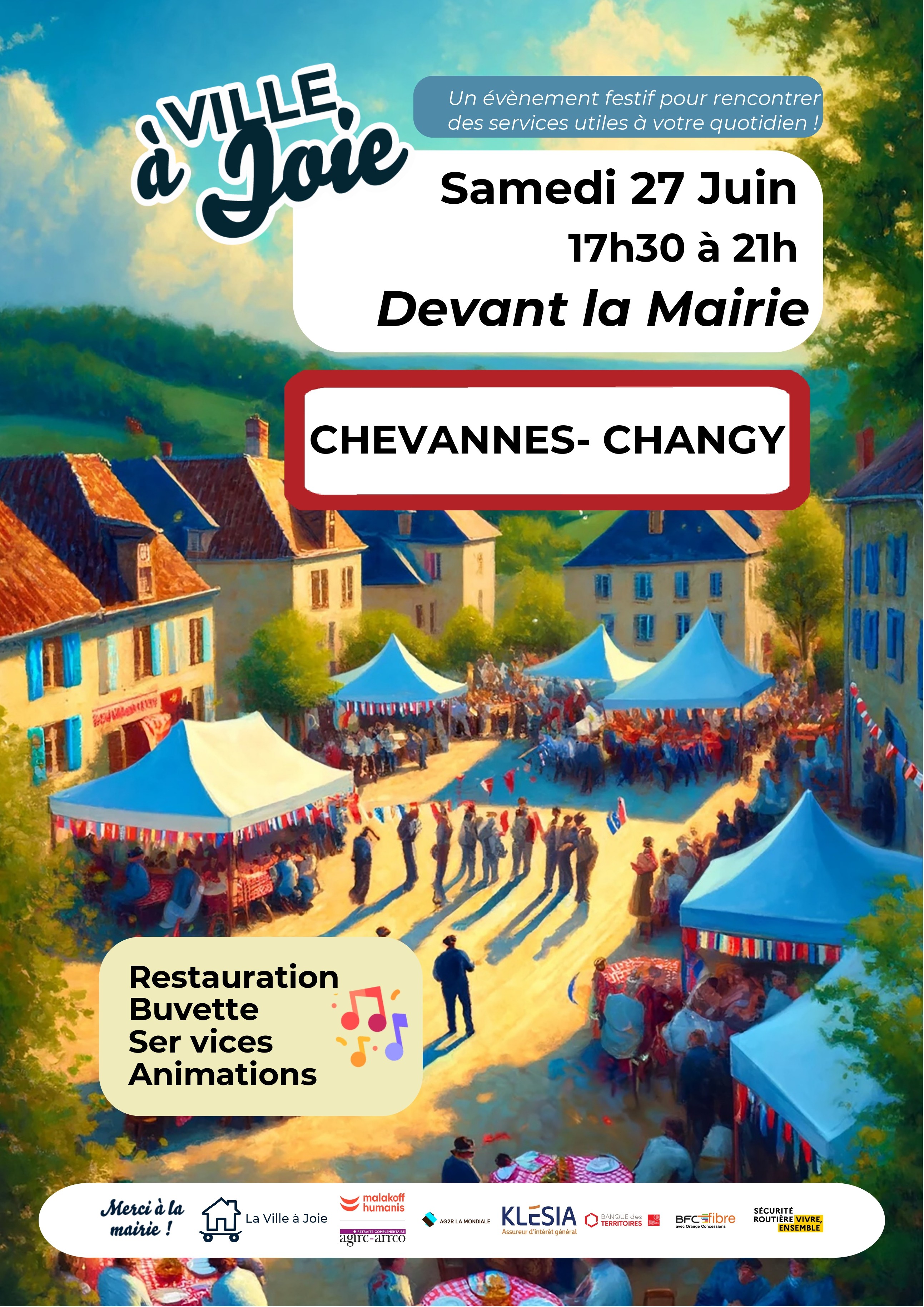 Ville à Joie à Chevannes-Changy !