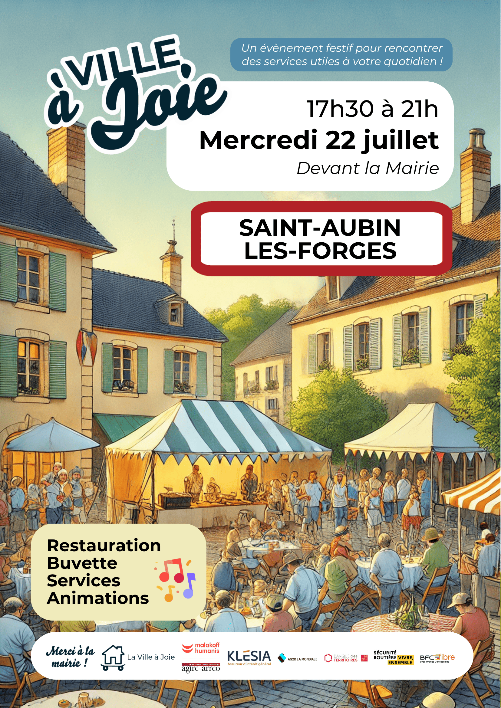 Ville à Joie à Saint-Aubin-les-Forges