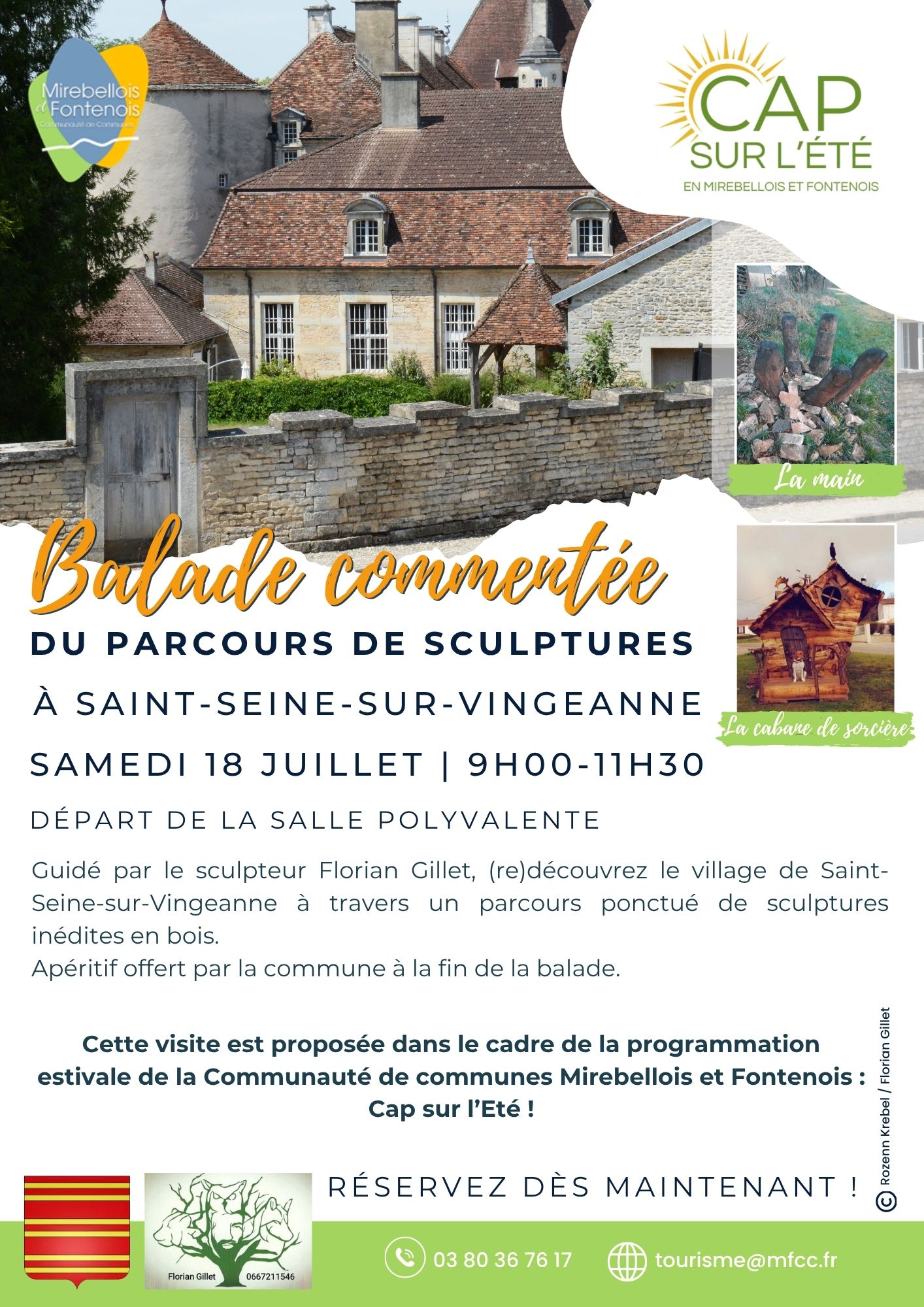 Visite commentée du parcours des sculptures en bois de Saint-Seine-sur-Vingeanne