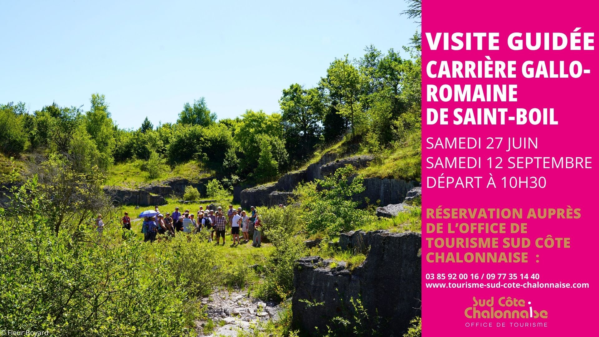 Visite guidée de la carrière de Saint-Boil — visuel événement