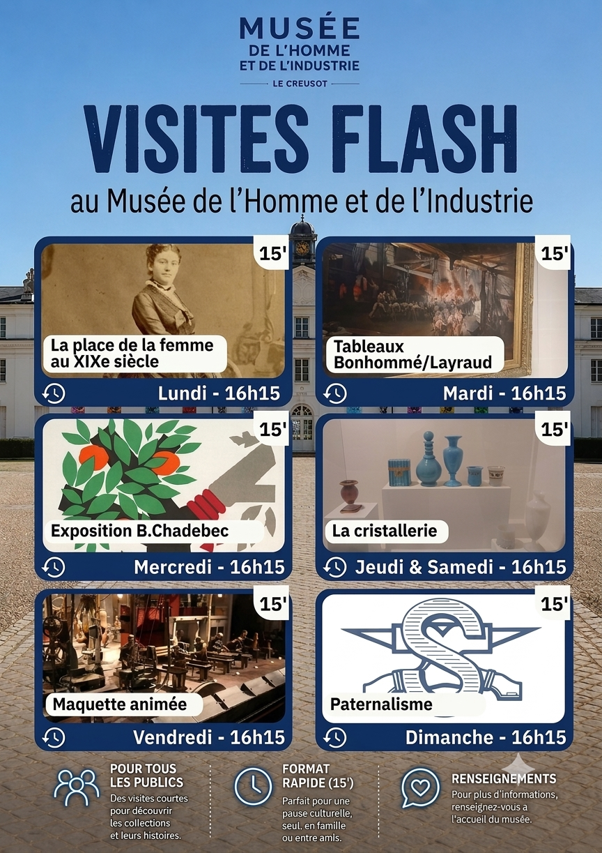 Visites flash au musée de l'Homme et de la Verrerie