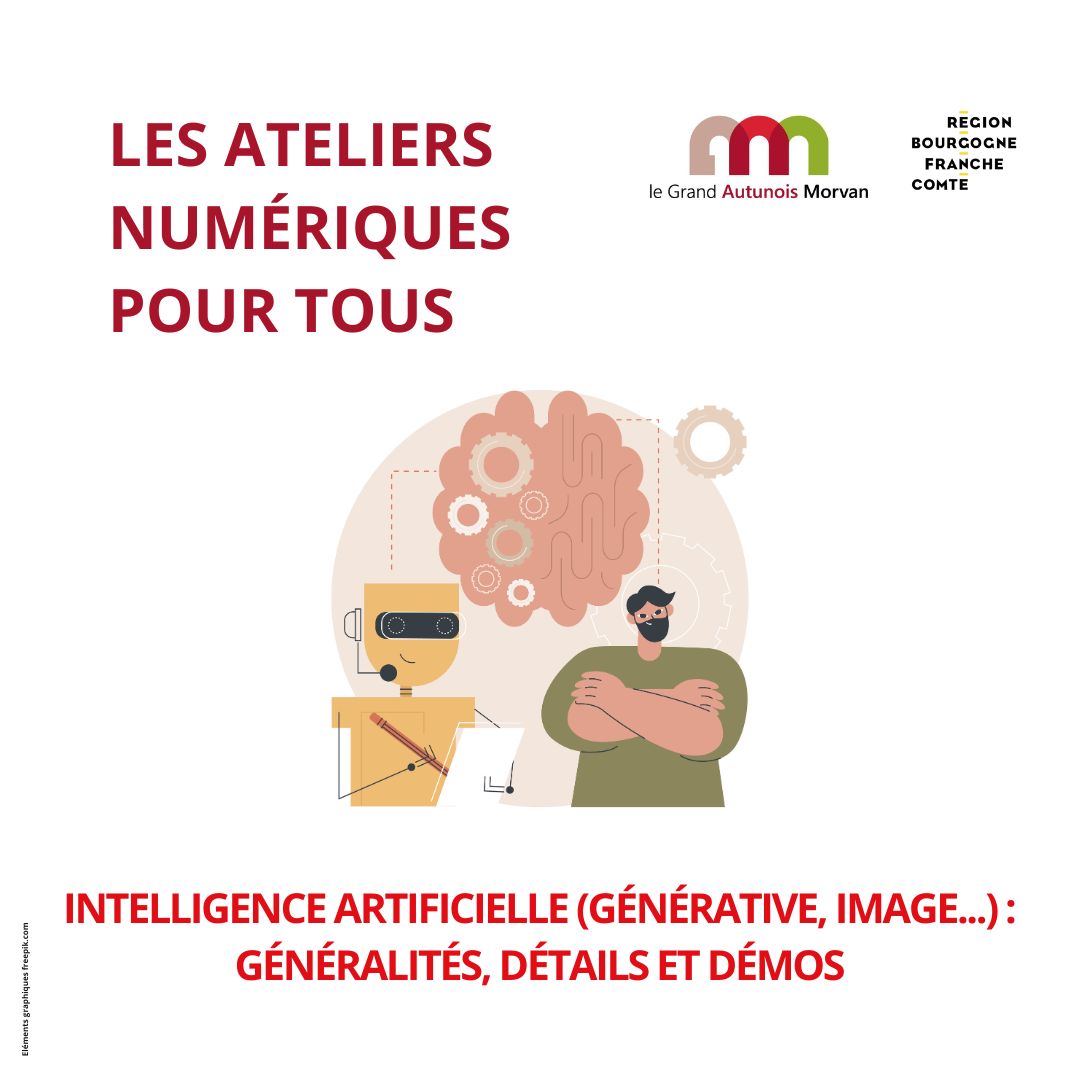 Atelier numérique - Intelligence artificielle (générative, image...) : généralités, détails et démos