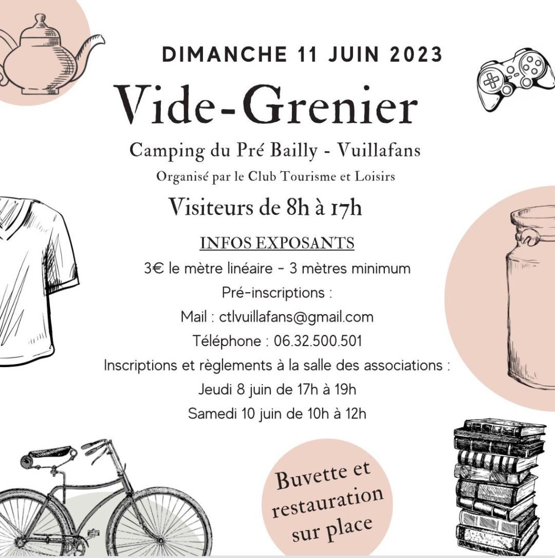 Visuel vide-greniers de Vuillafans