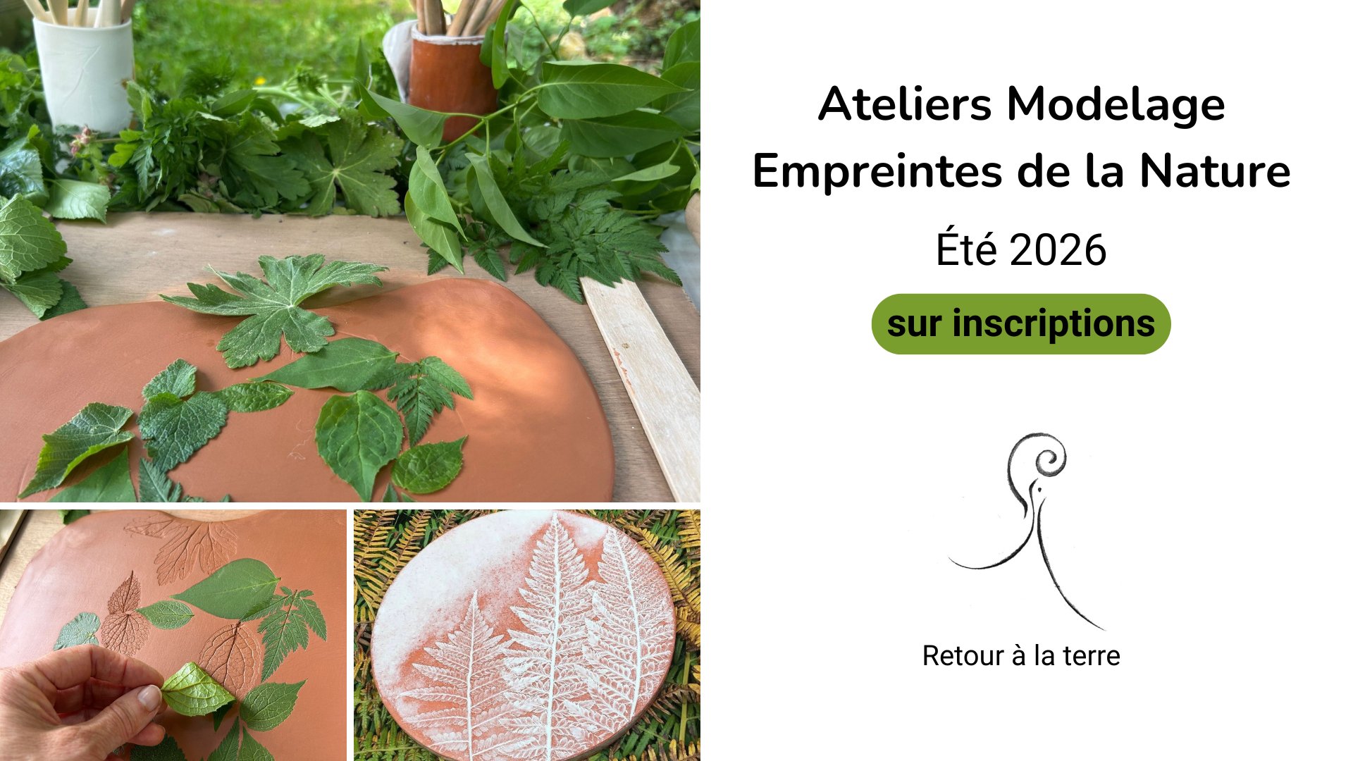 Atelier Modelage Empreintes Végétales