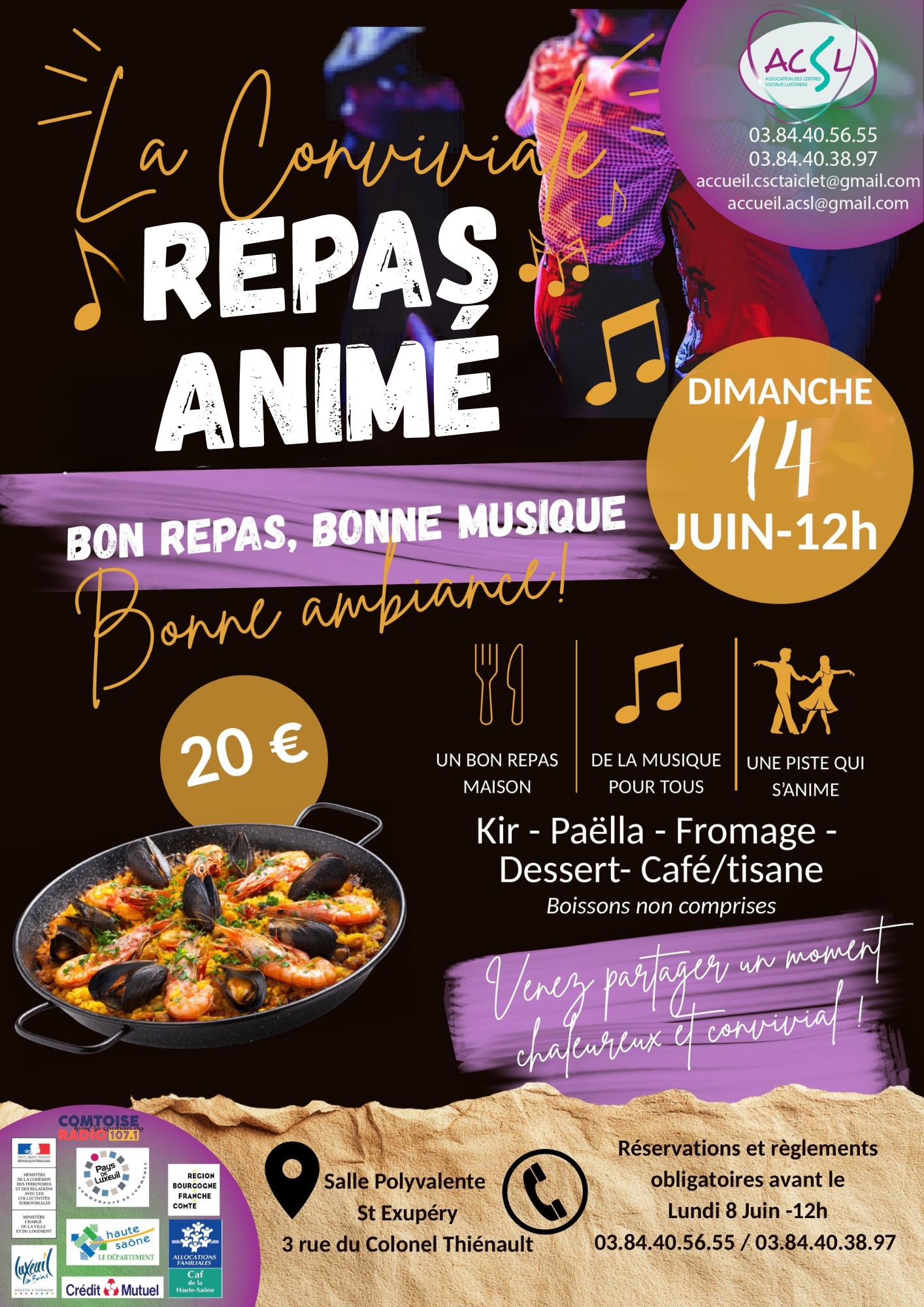 Repas dansant "La Conviviale"