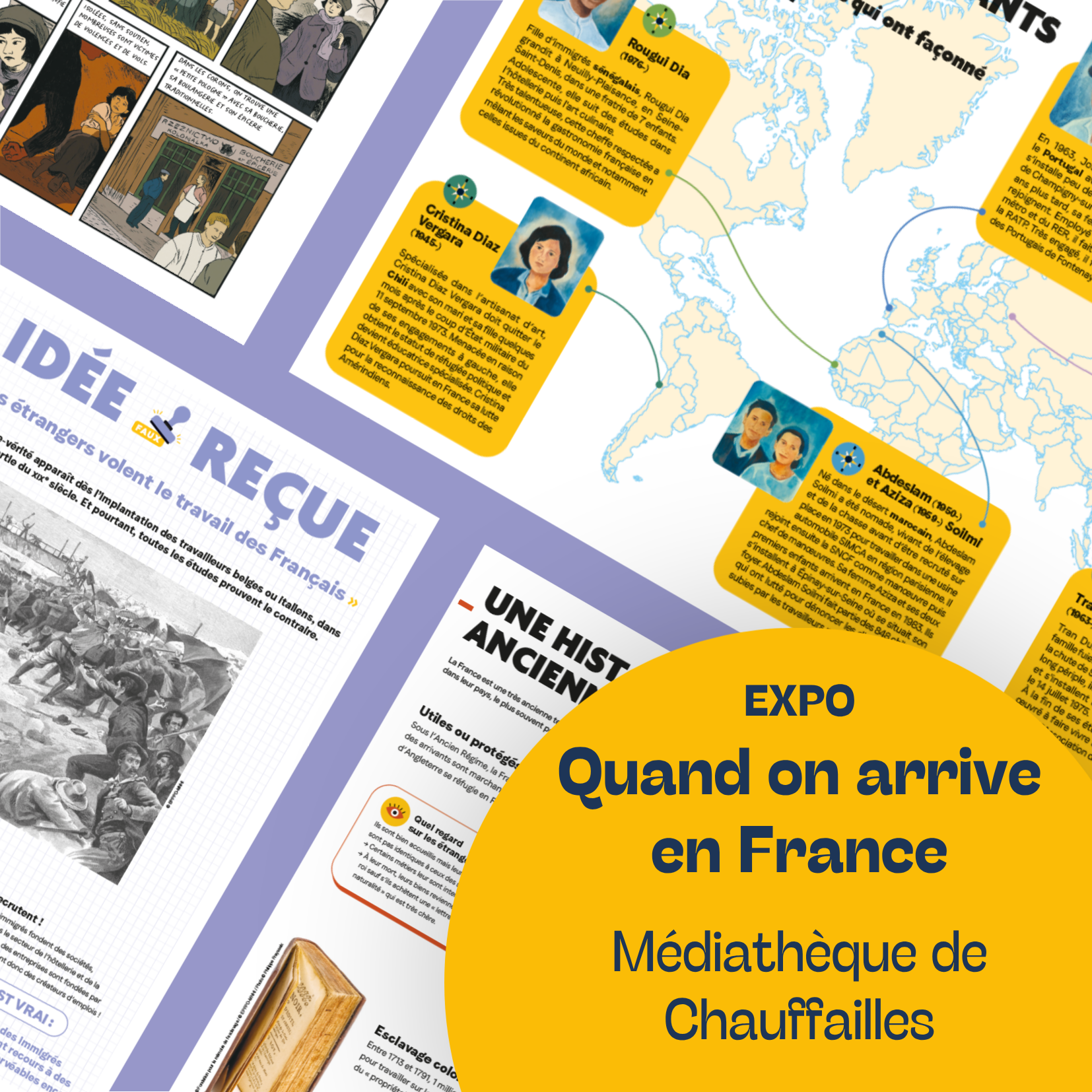 Exposition "Quand on arrive en France"