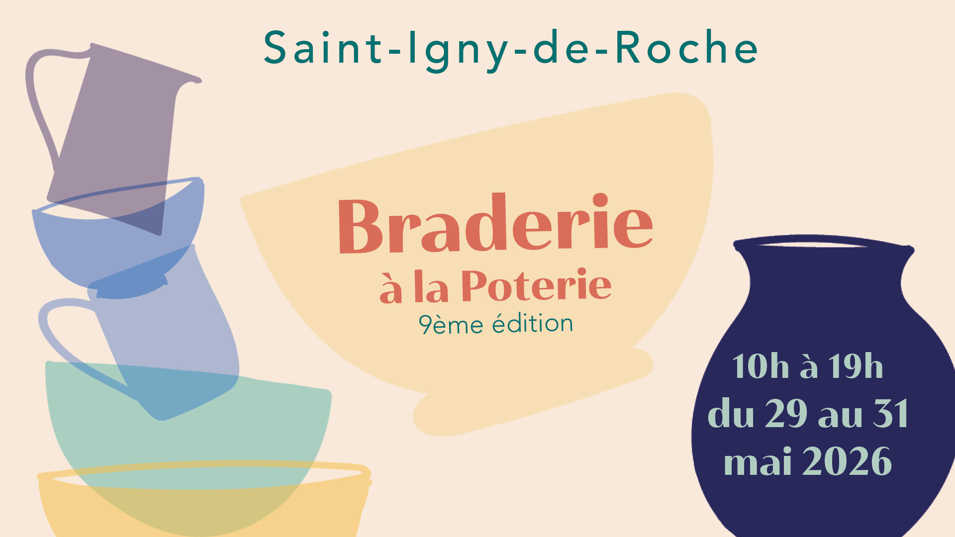 Braderie à la Poterie de Saint-Igny-de-Roche - 9ème édition